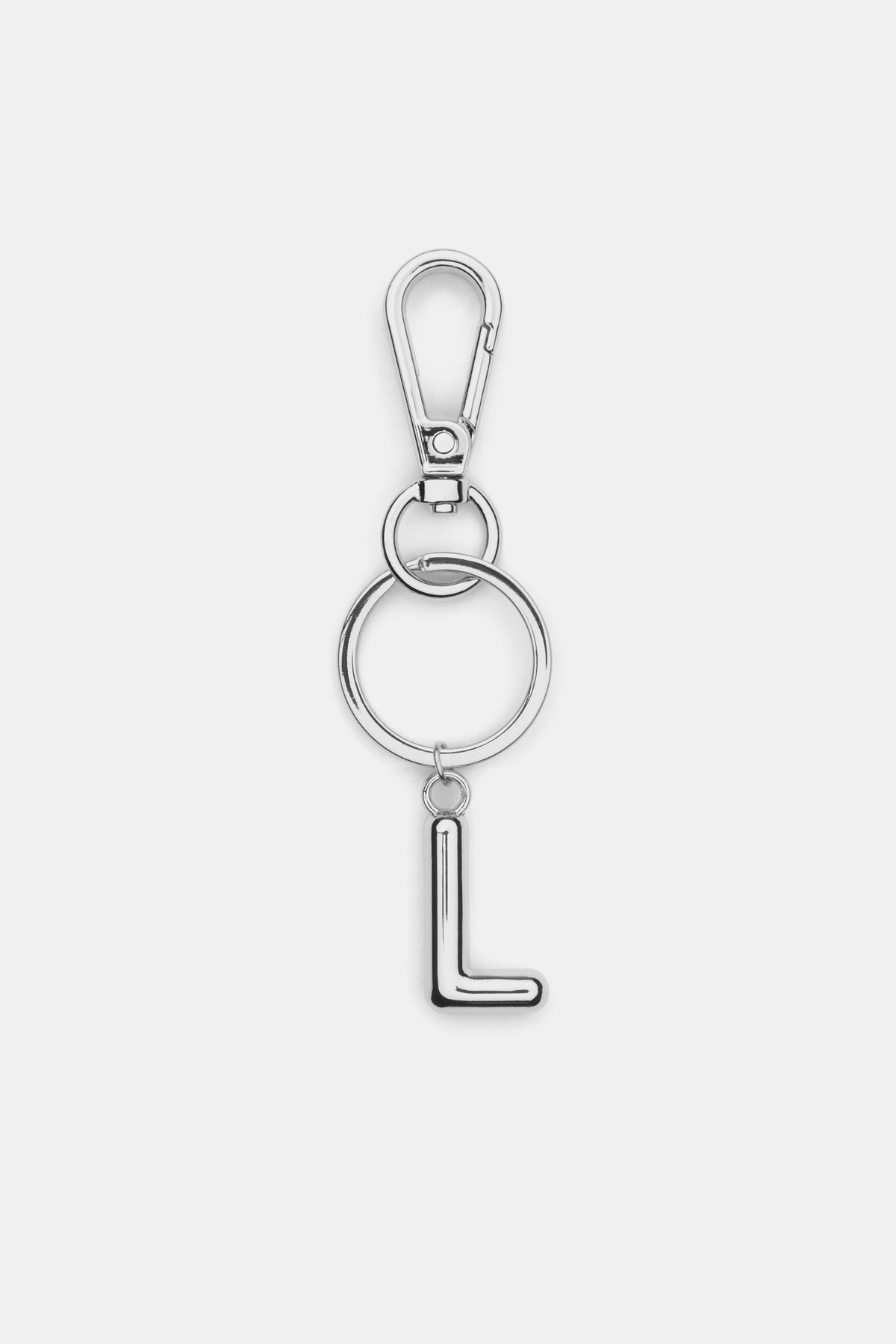 Silver Initial Keyring