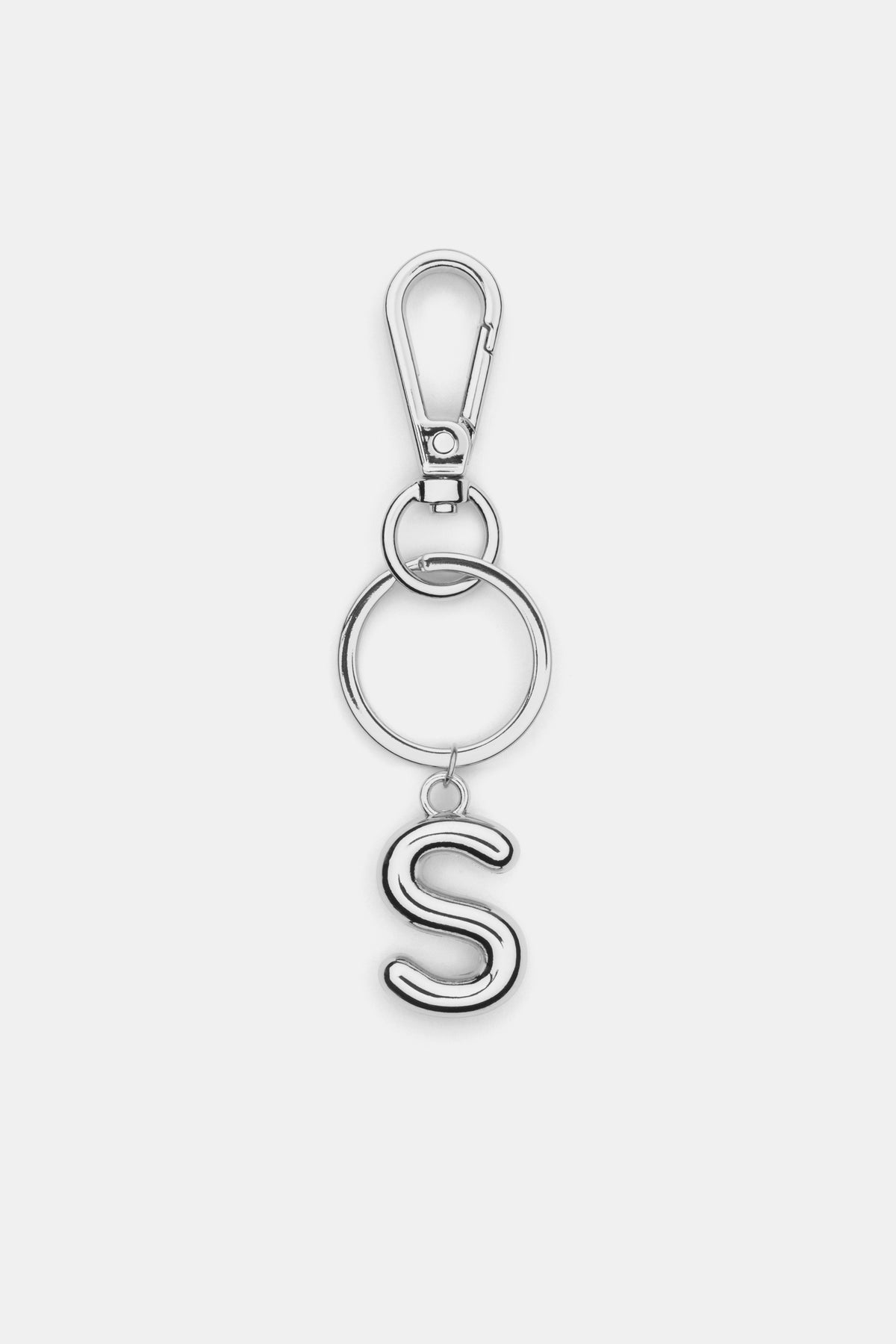 Silver Initial Keyring