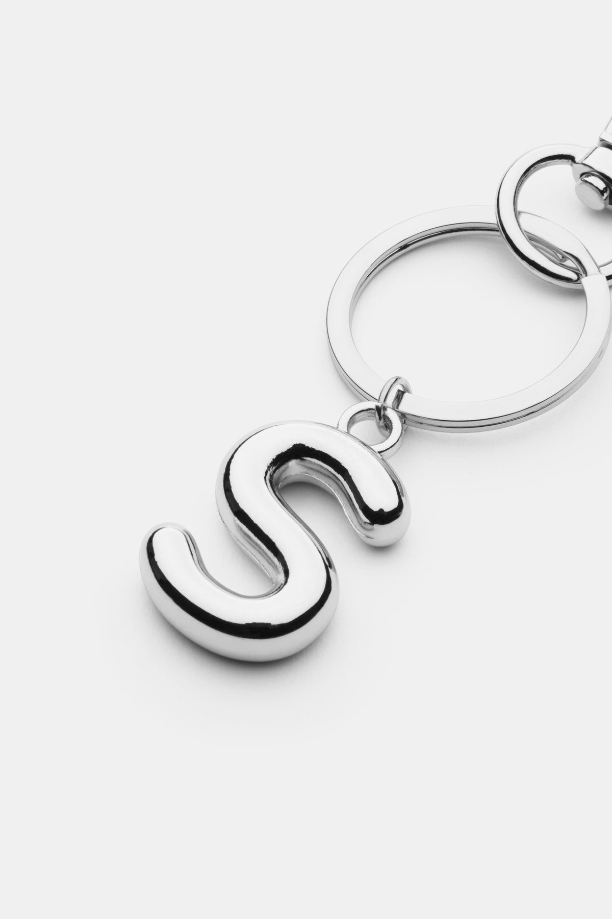 Silver Initial Keyring