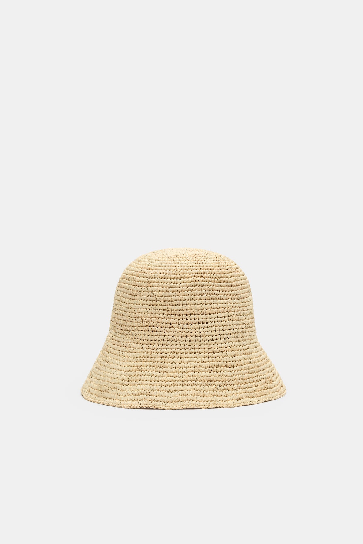 Short Brim Raffia Bucket Hat
