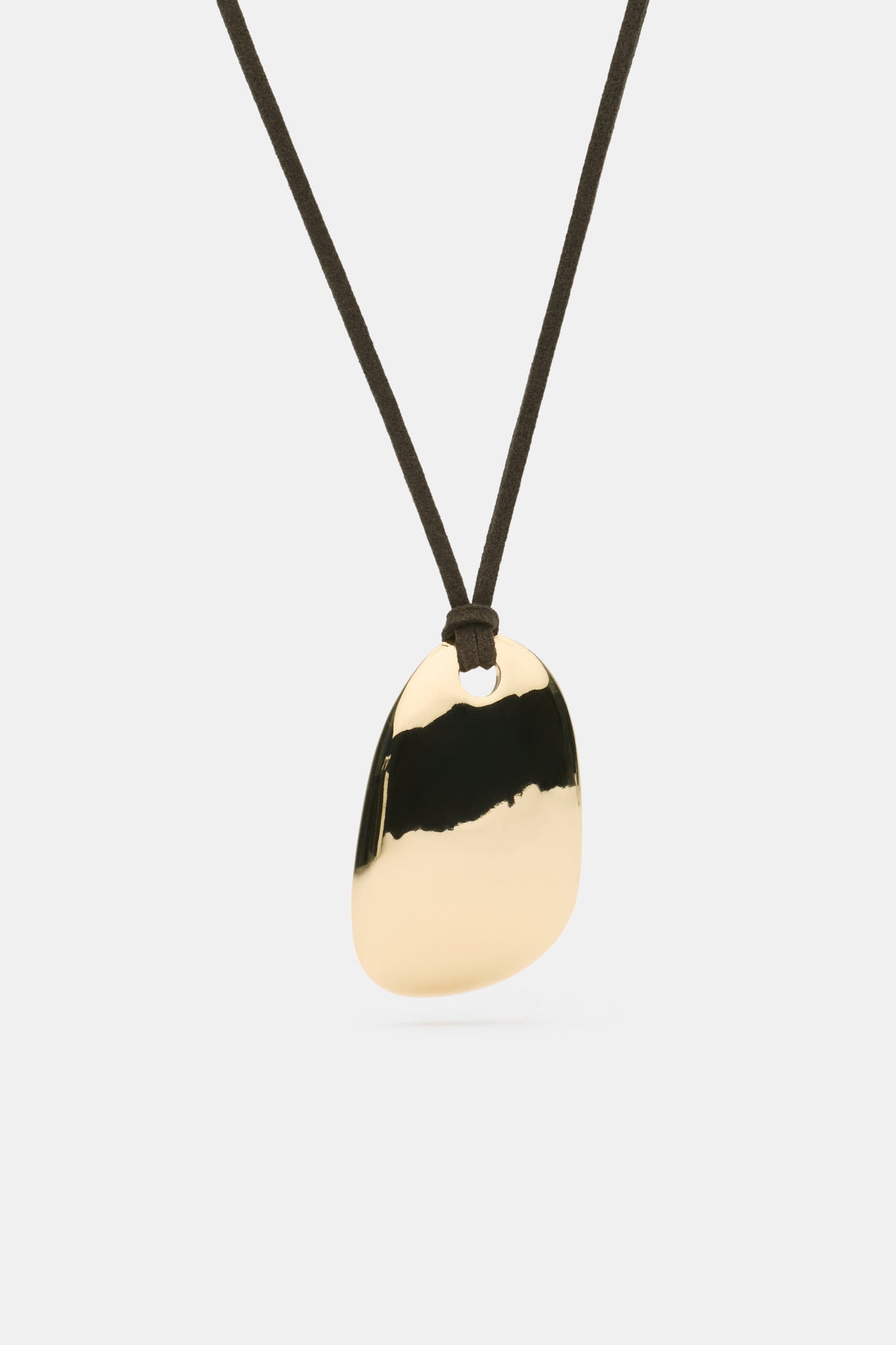 Adjustable Pebble Pendant Necklace