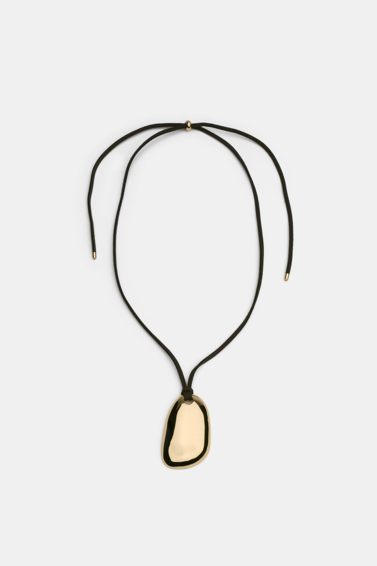 Adjustable Pebble Pendant Necklace