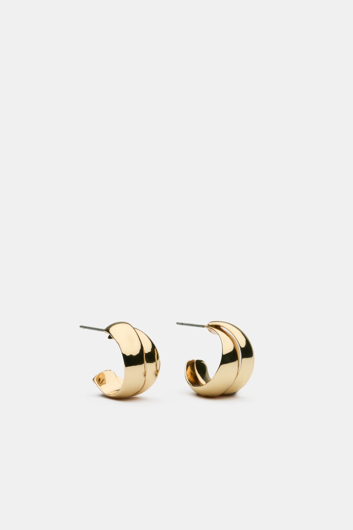 Layered Curved Earring