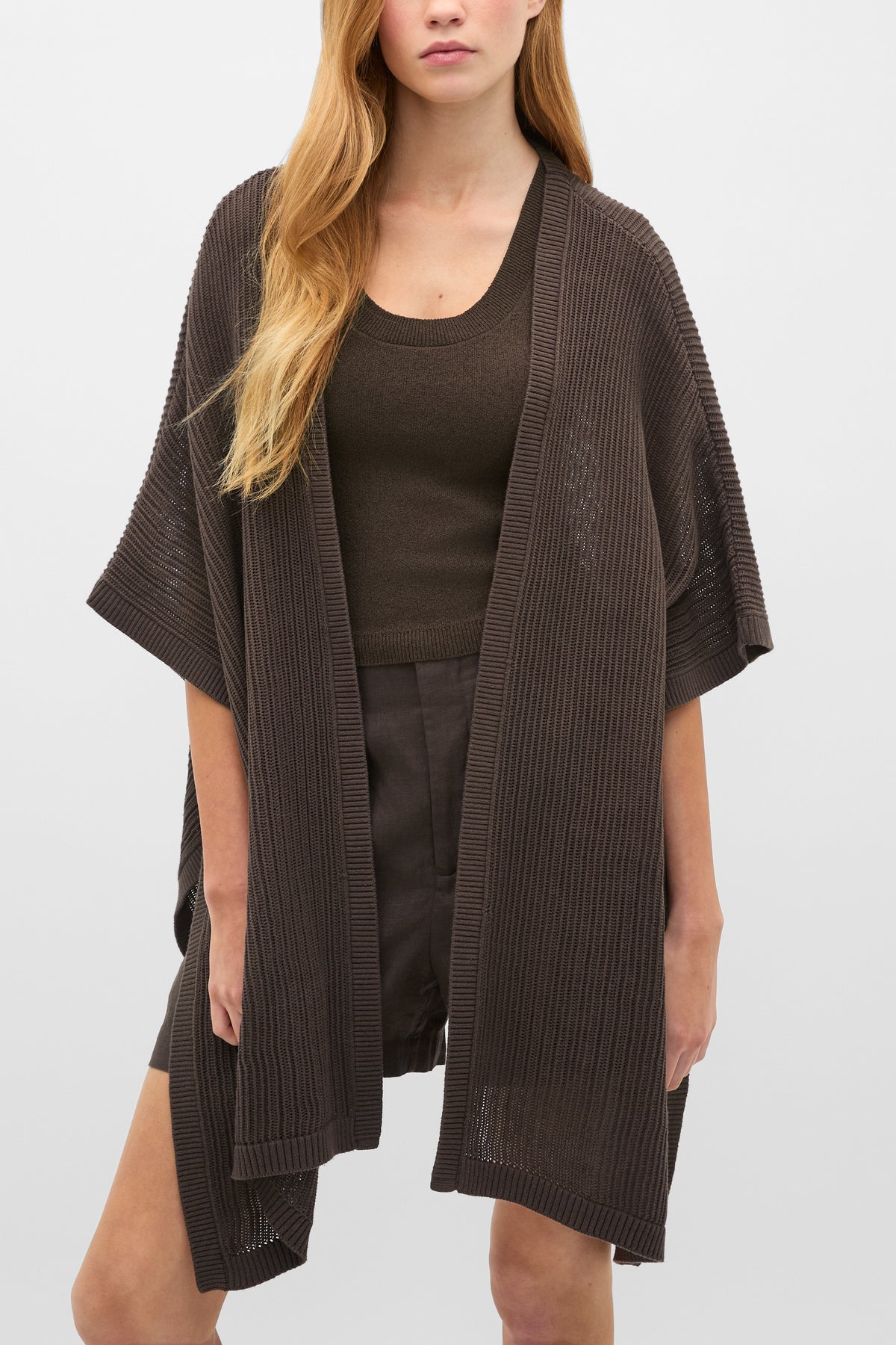 Open Weave Poncho