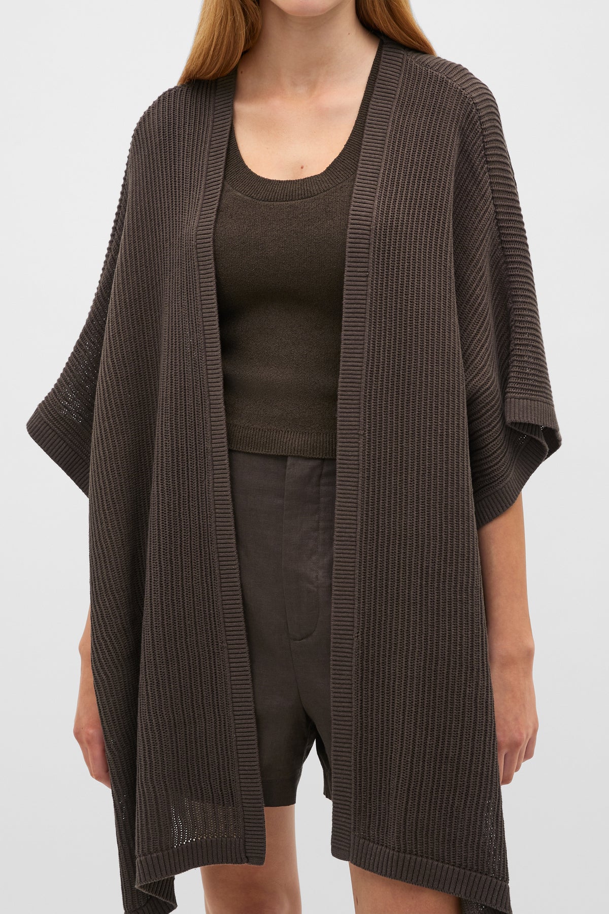 Open Weave Poncho