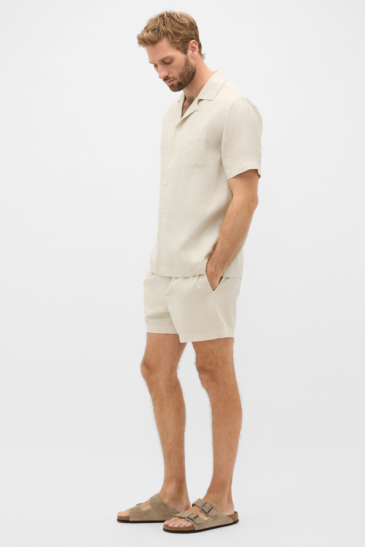 Camp Collar Linen Shirt