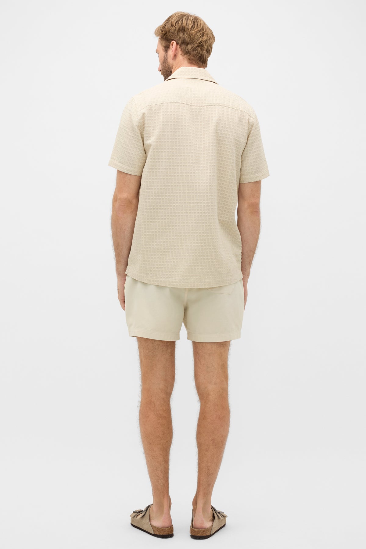 Short Sleeve Self Check Shirt