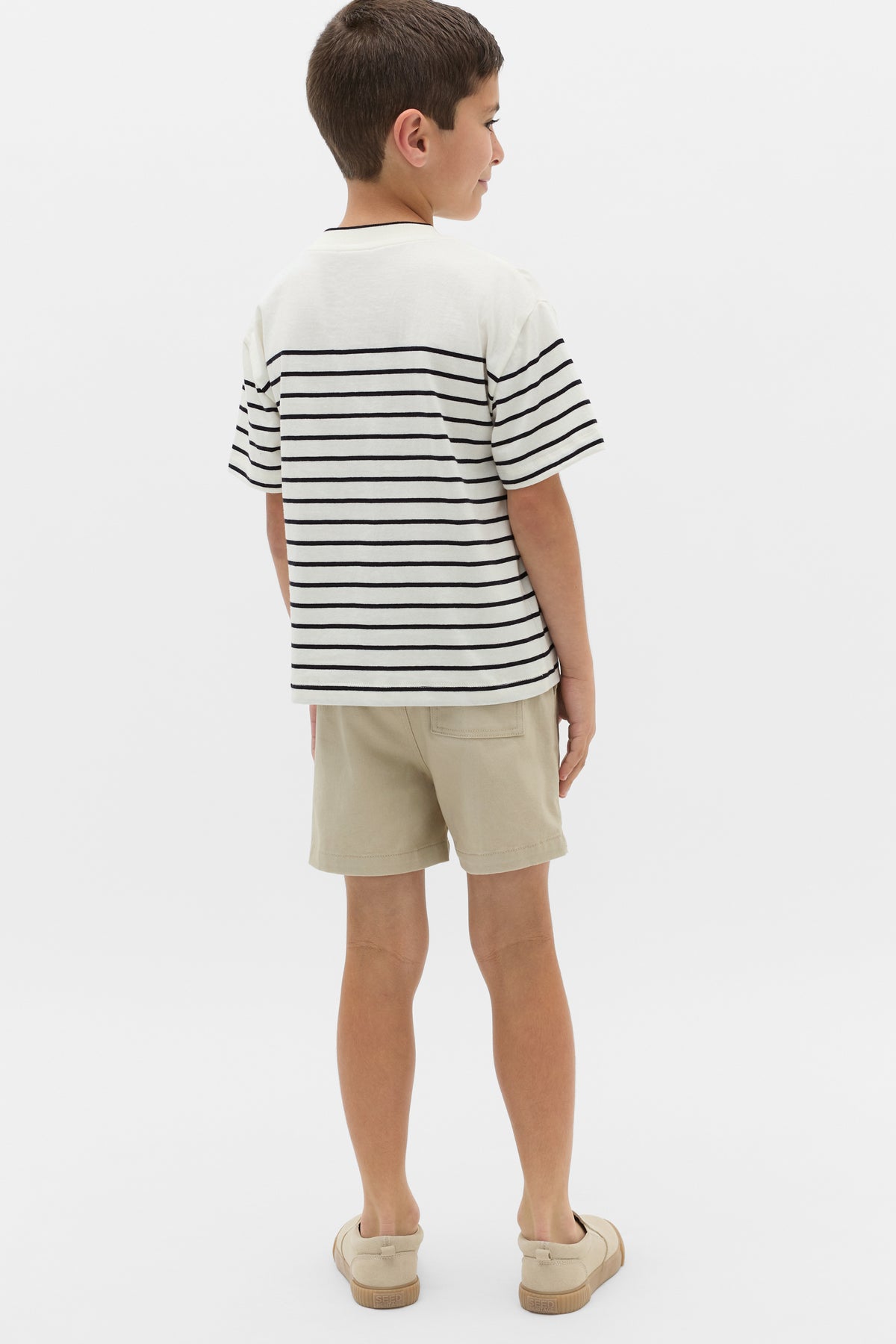 Breton Stripe Logo Tee