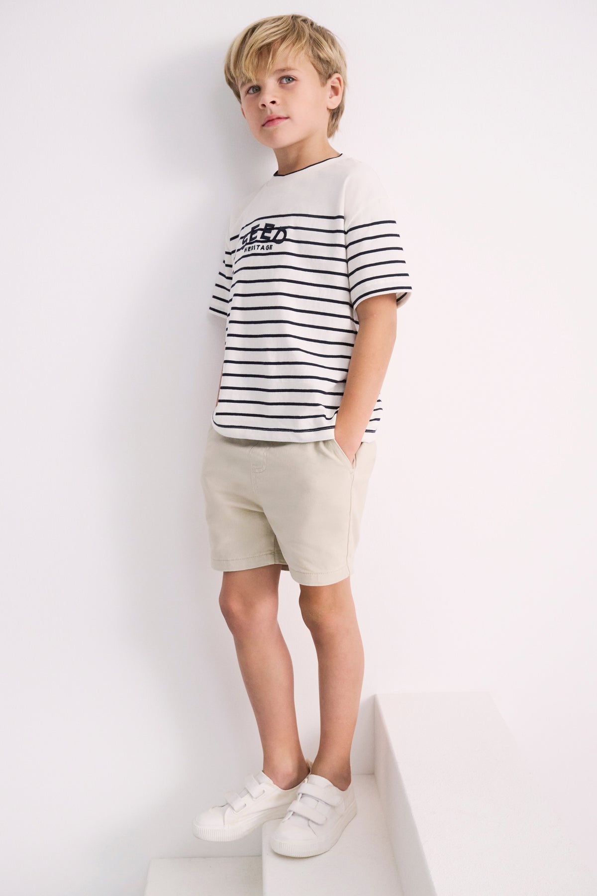 Breton Stripe Logo Tee