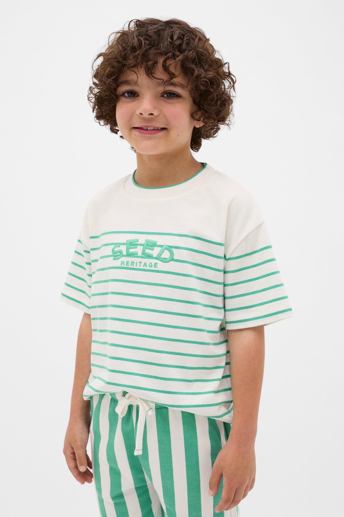 Breton Stripe Logo Tee