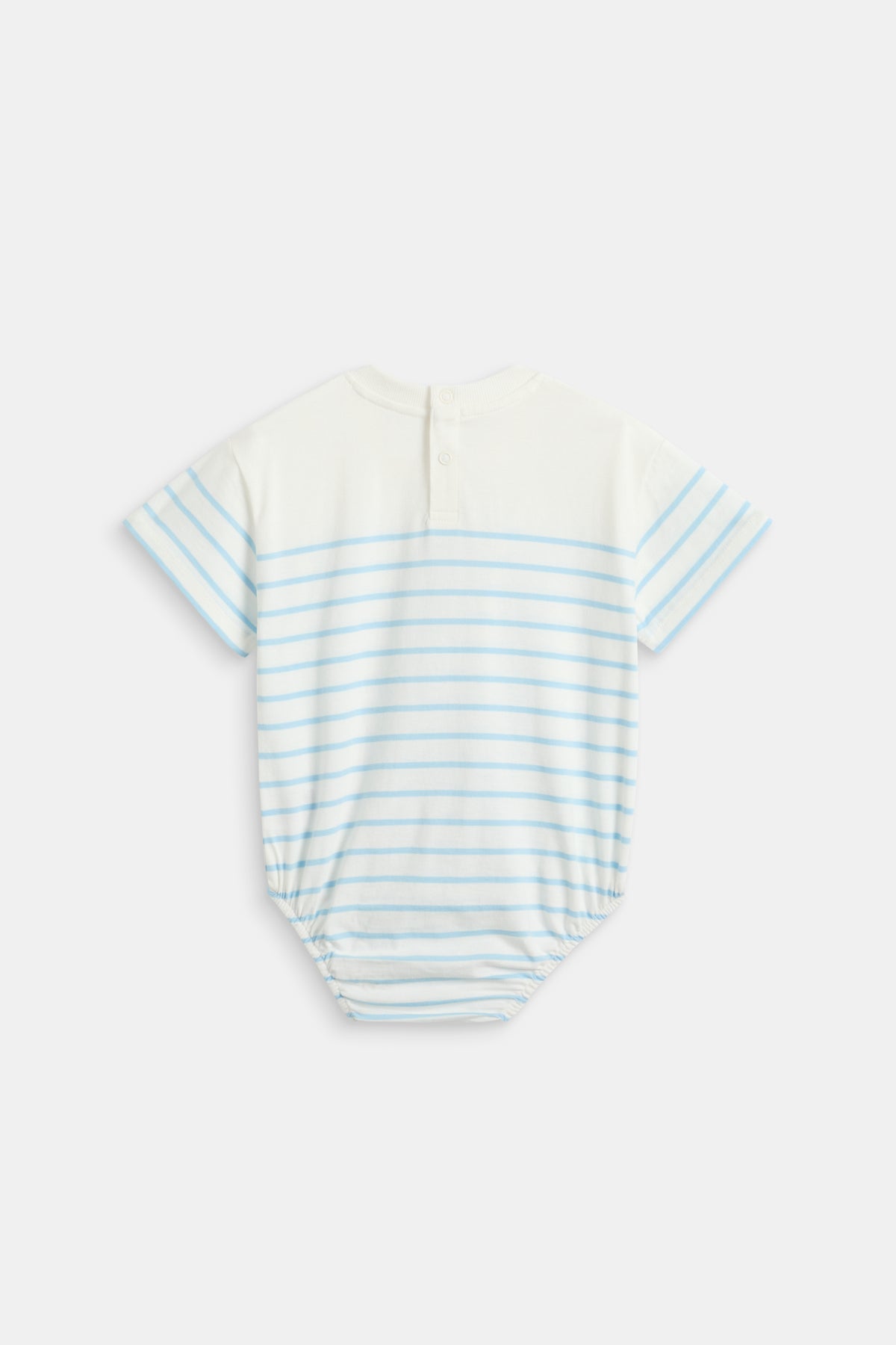 Breton Stripe Logo Romper