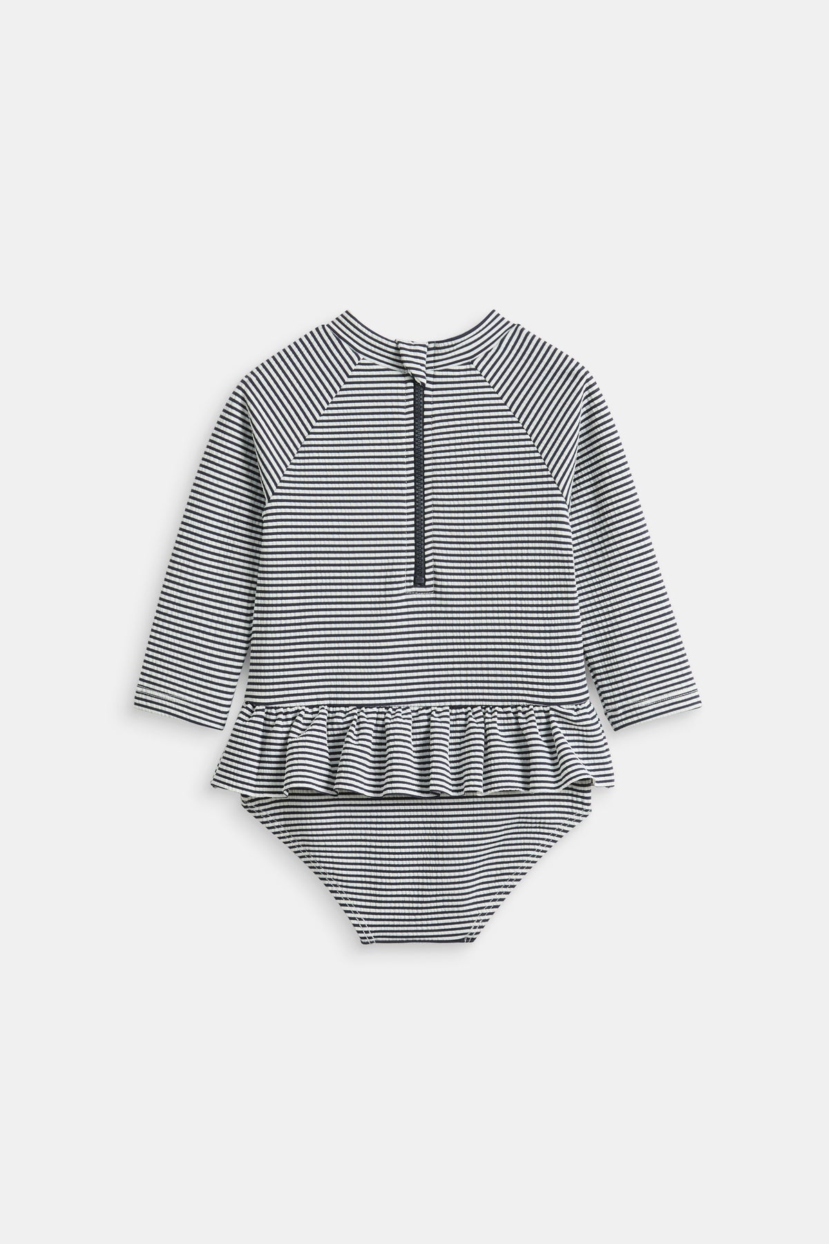 Seersucker Frill Bather