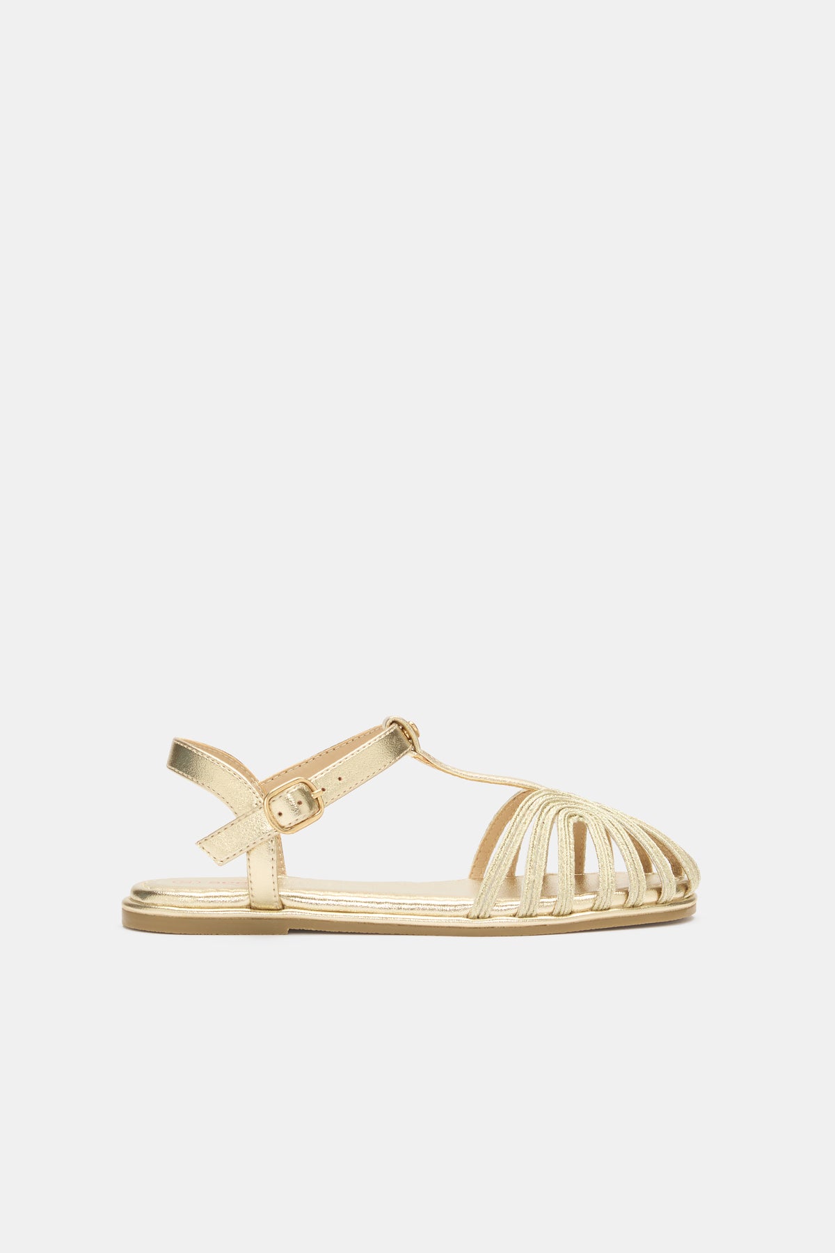 Metallic T-Bar Sandal