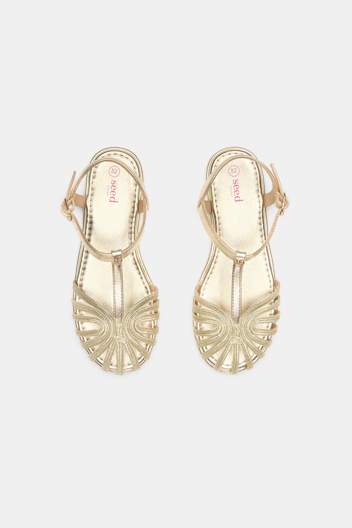 Metallic T-Bar Sandal