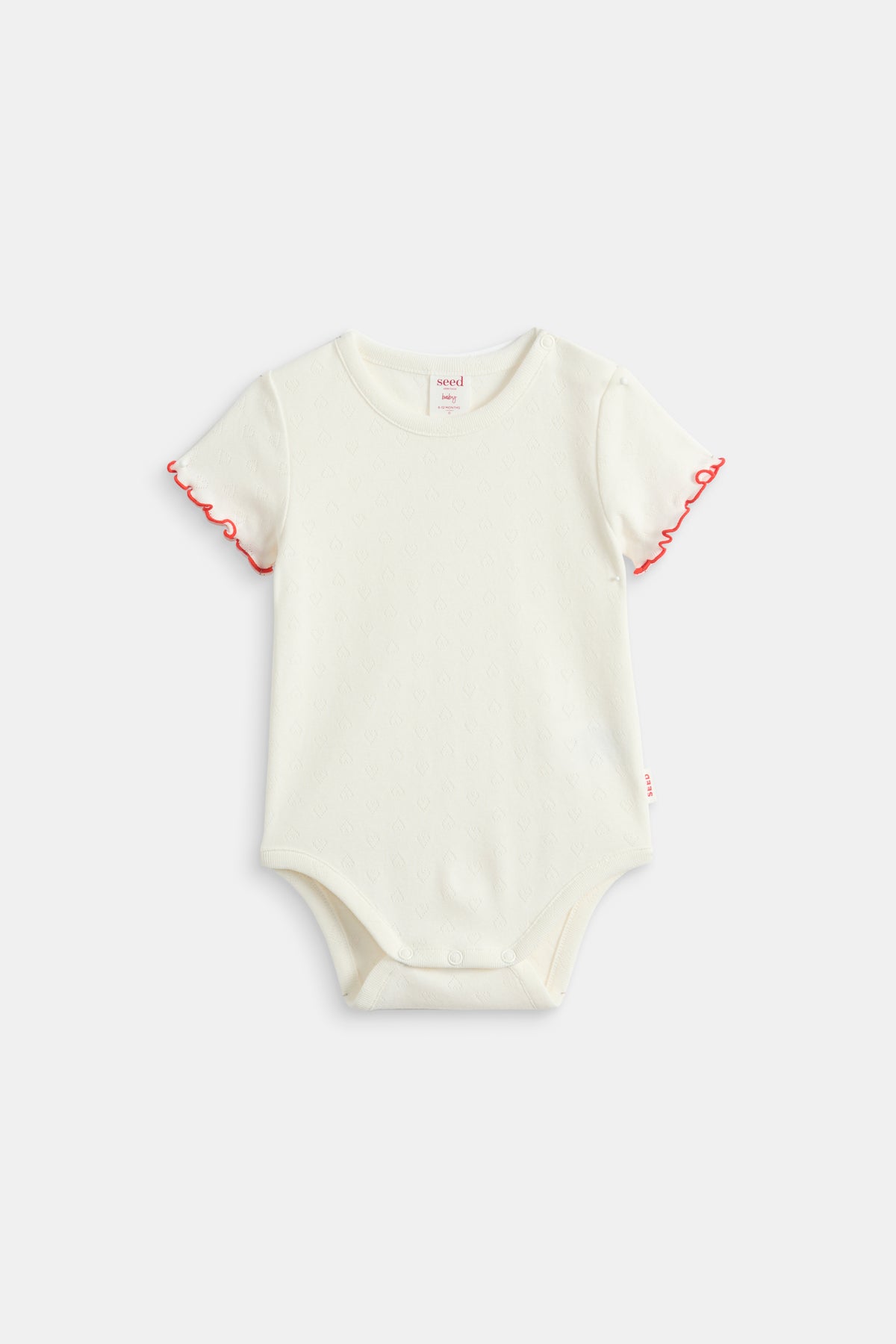 Pointelle Heart Bodysuit