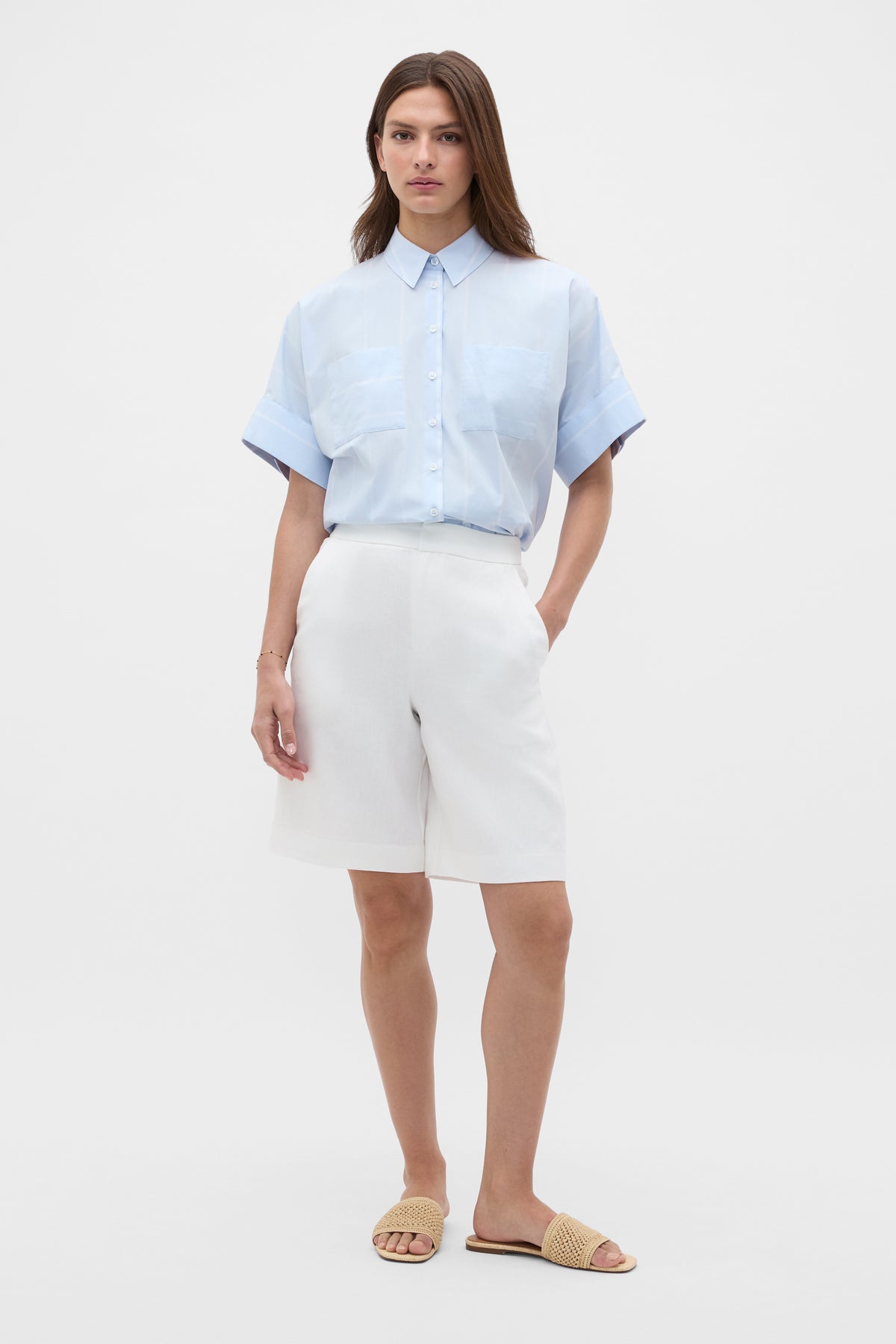 Linen Longline Short