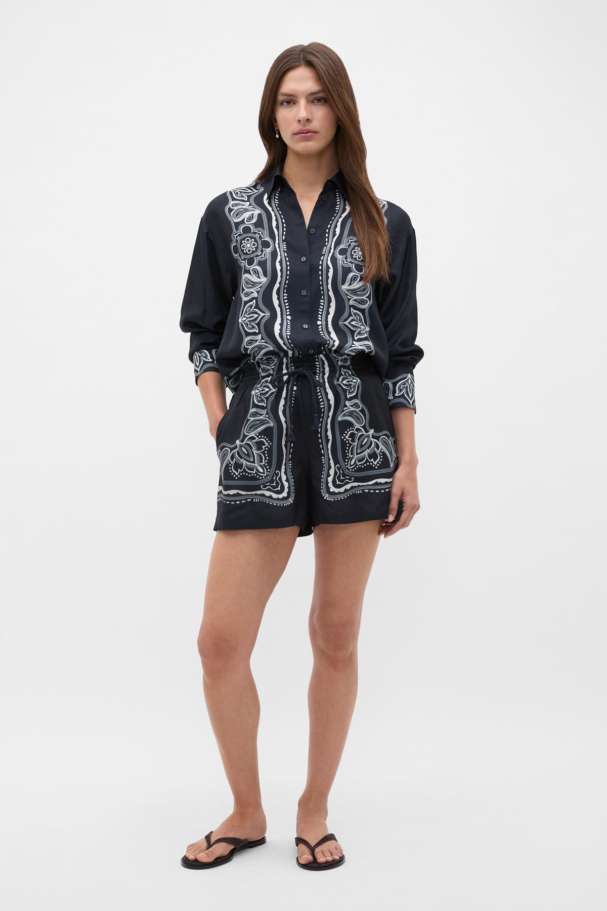 Scarf Print Shirt