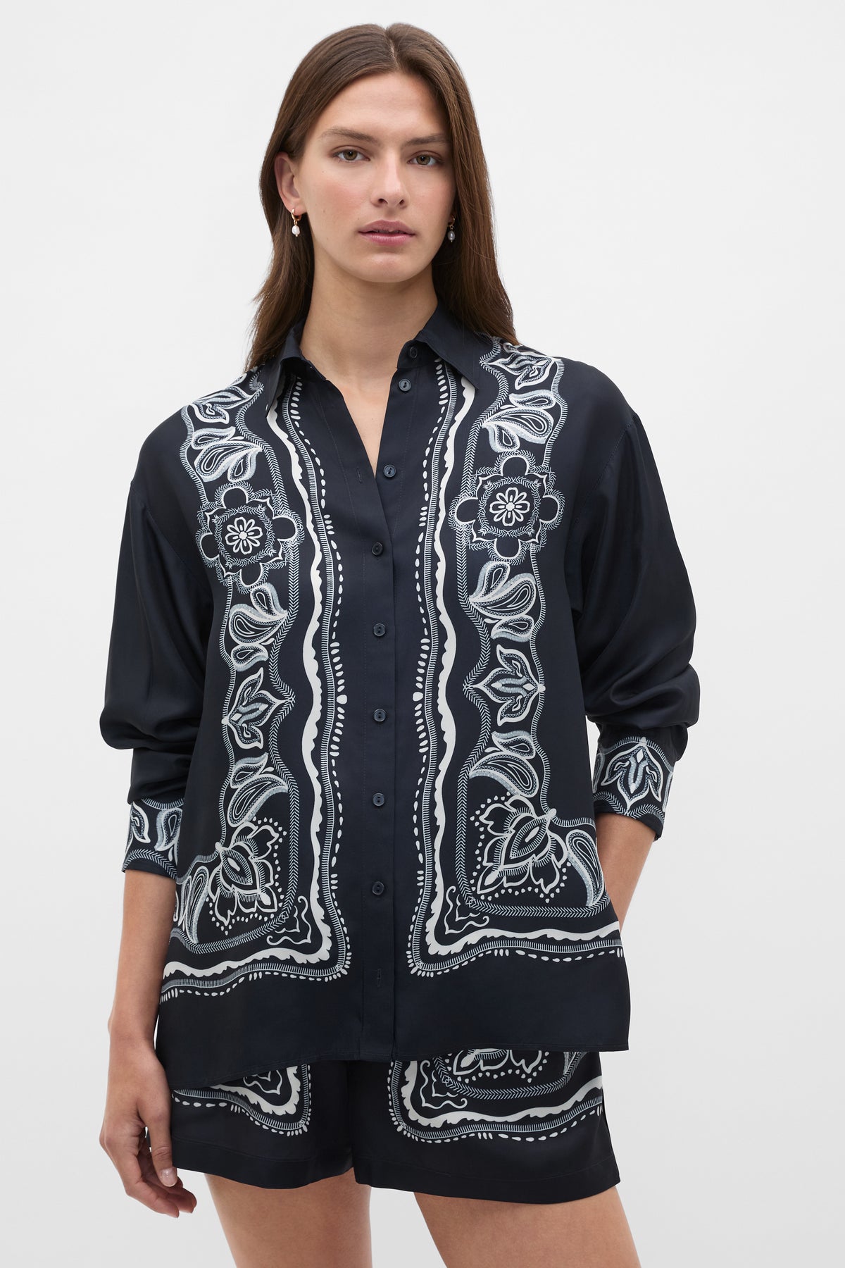 Scarf Print Shirt
