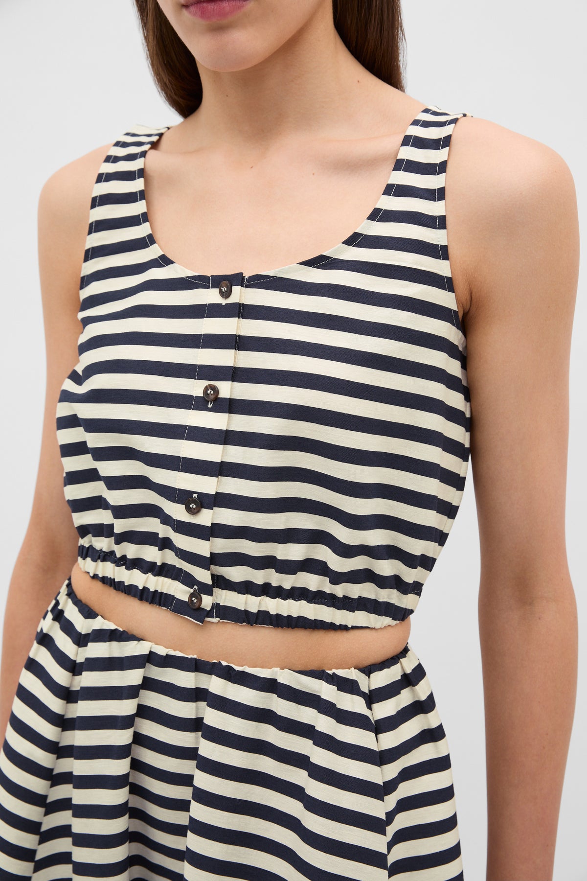 Stripe Cropped Top