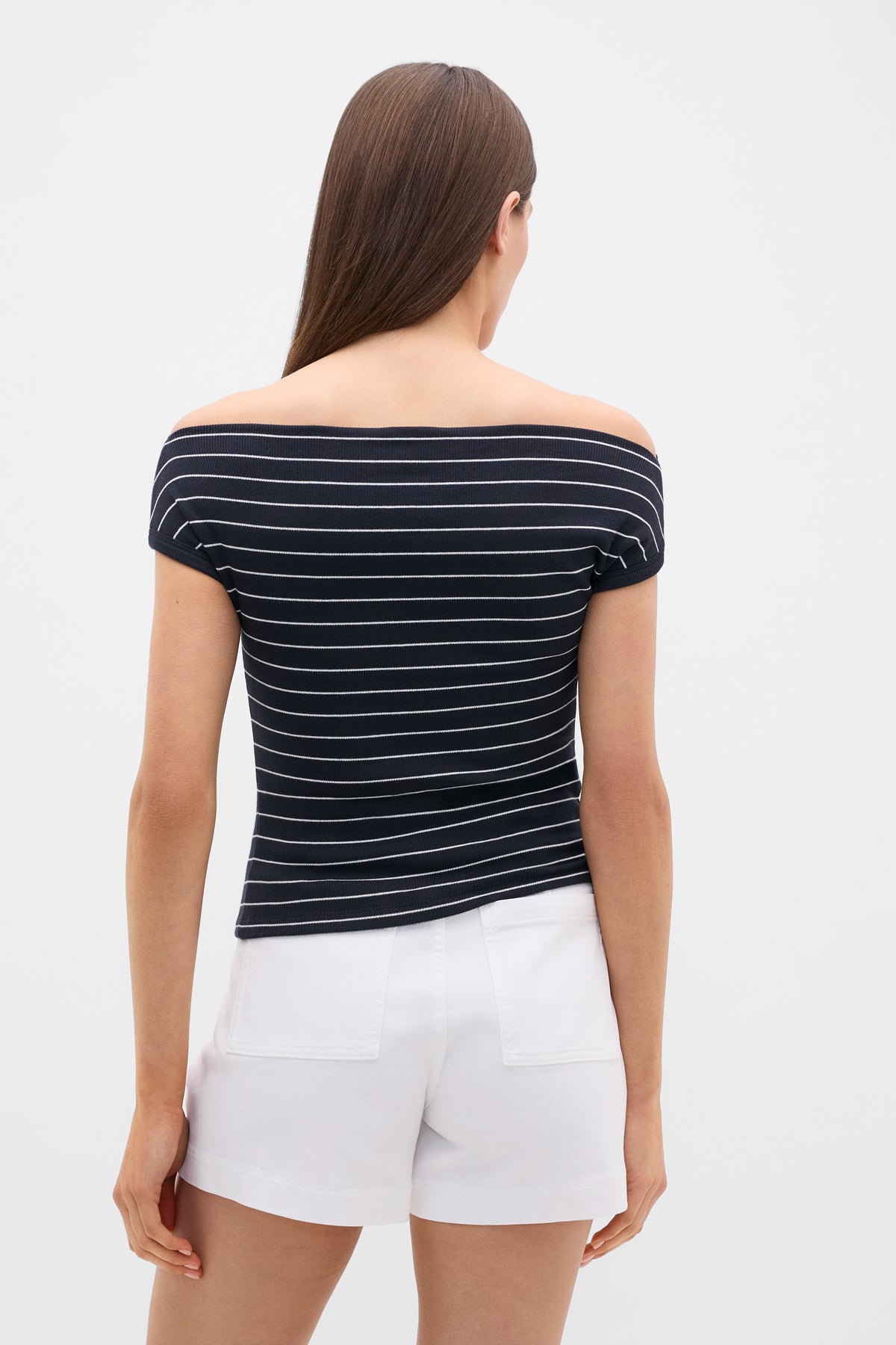 Rib Off The Shoulder Top