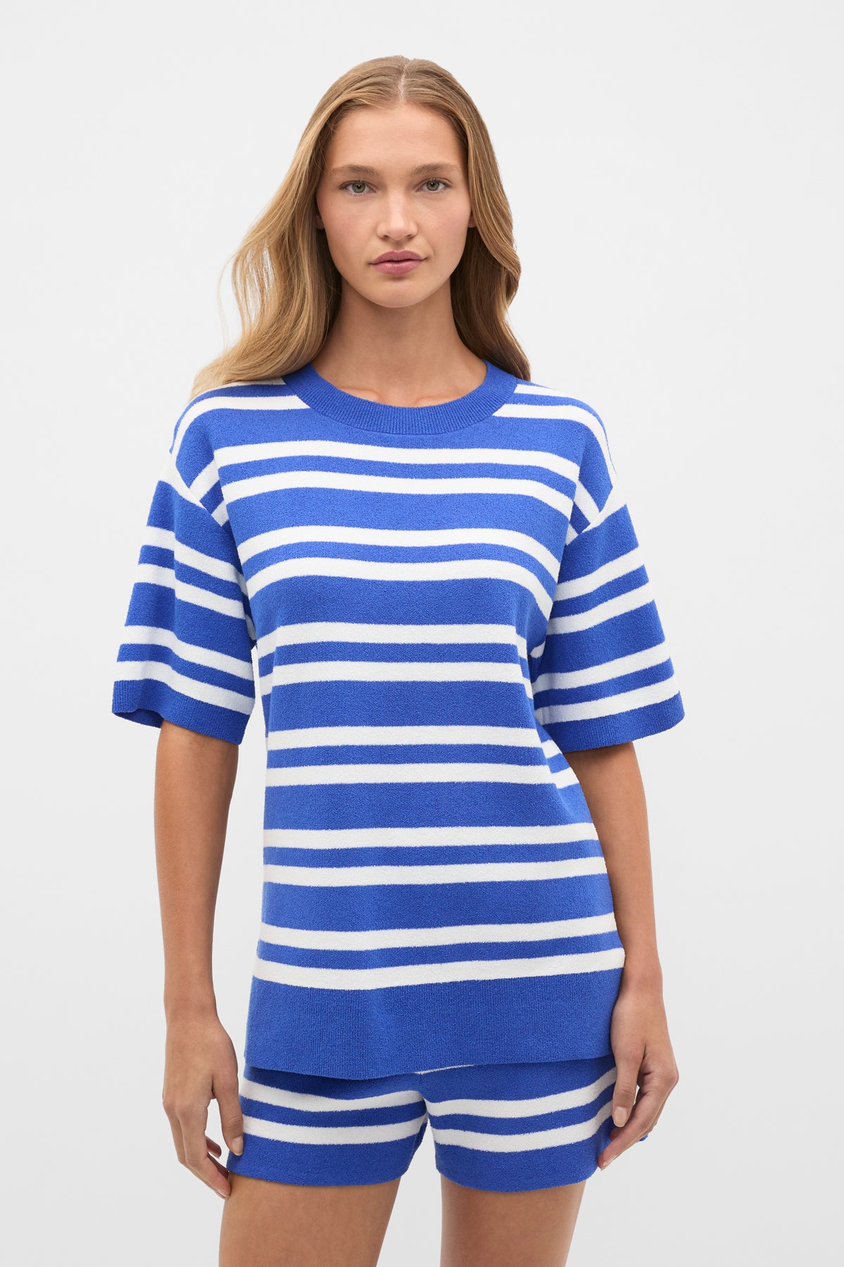Boucle Stripe Oversized Tee