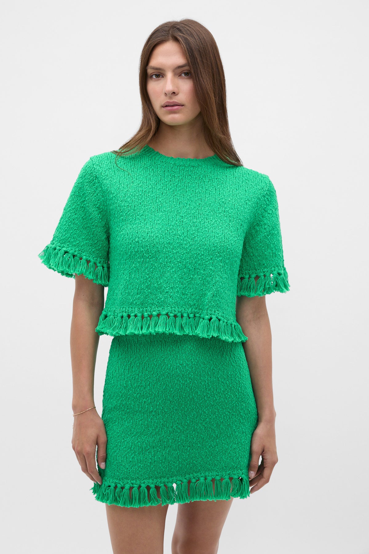 Boucle Tassel Knit