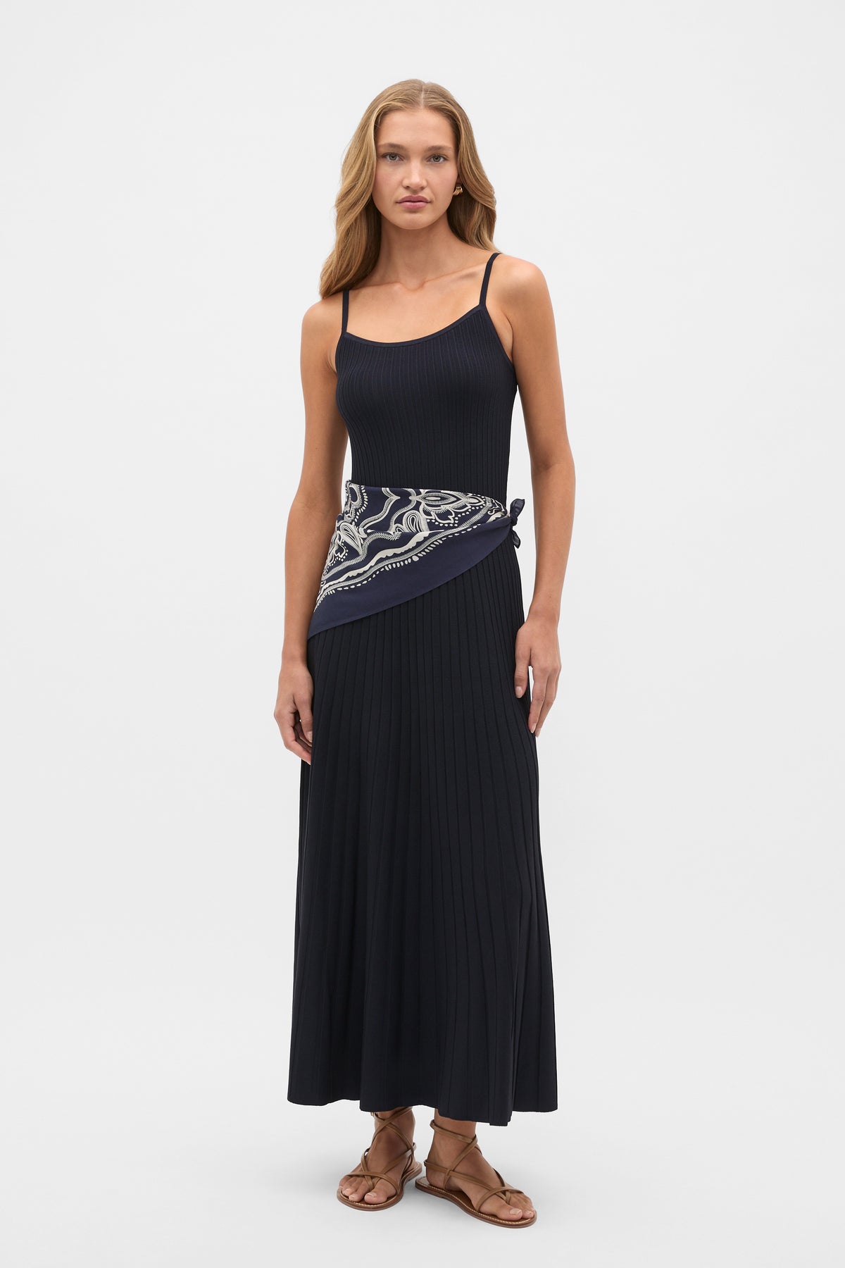 Crepe Knit Midi Dress