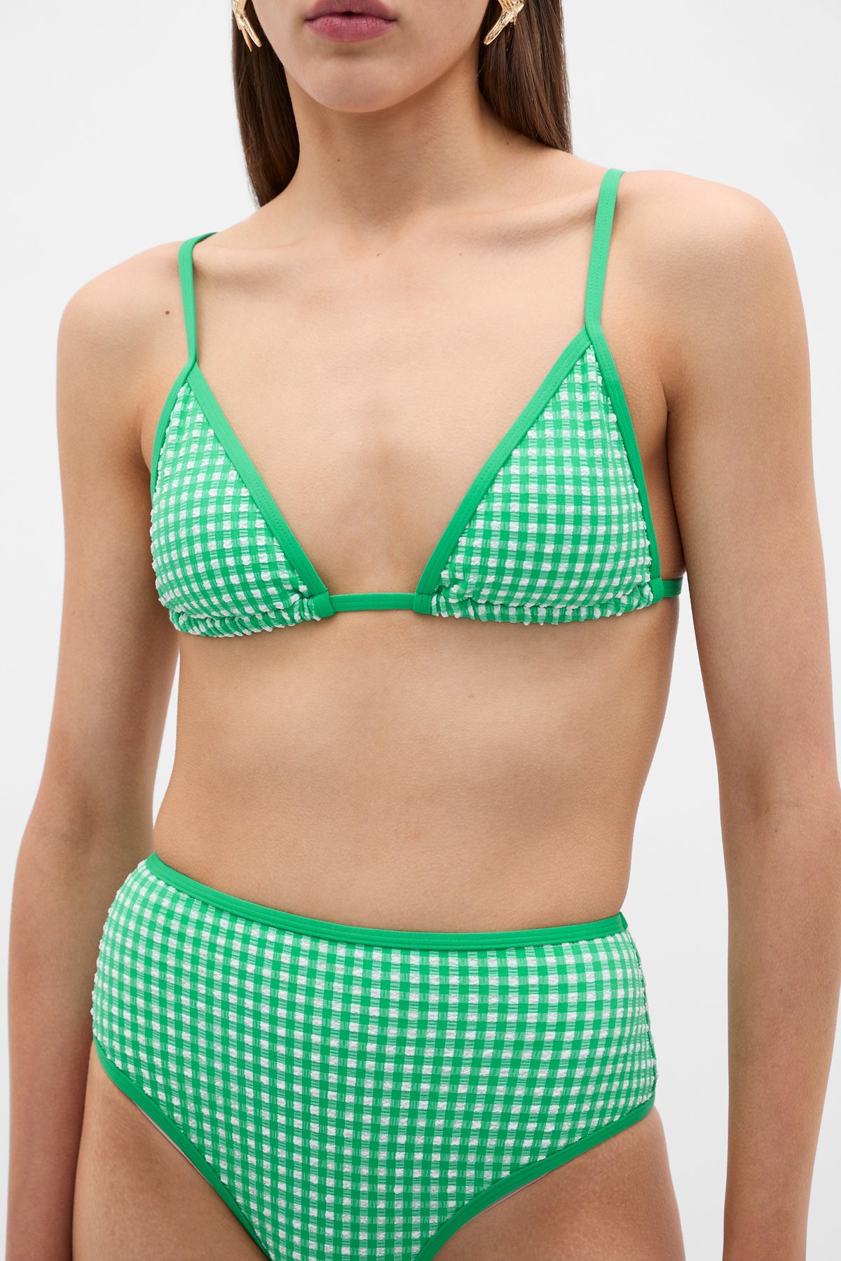 Gingham Triangle Bikini