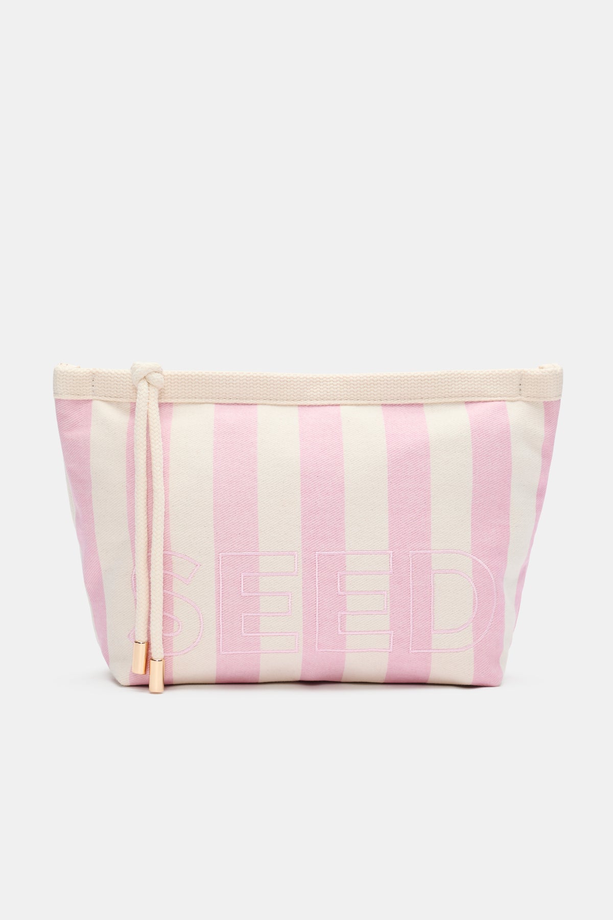 Seed Stripe Cosmetic Bag