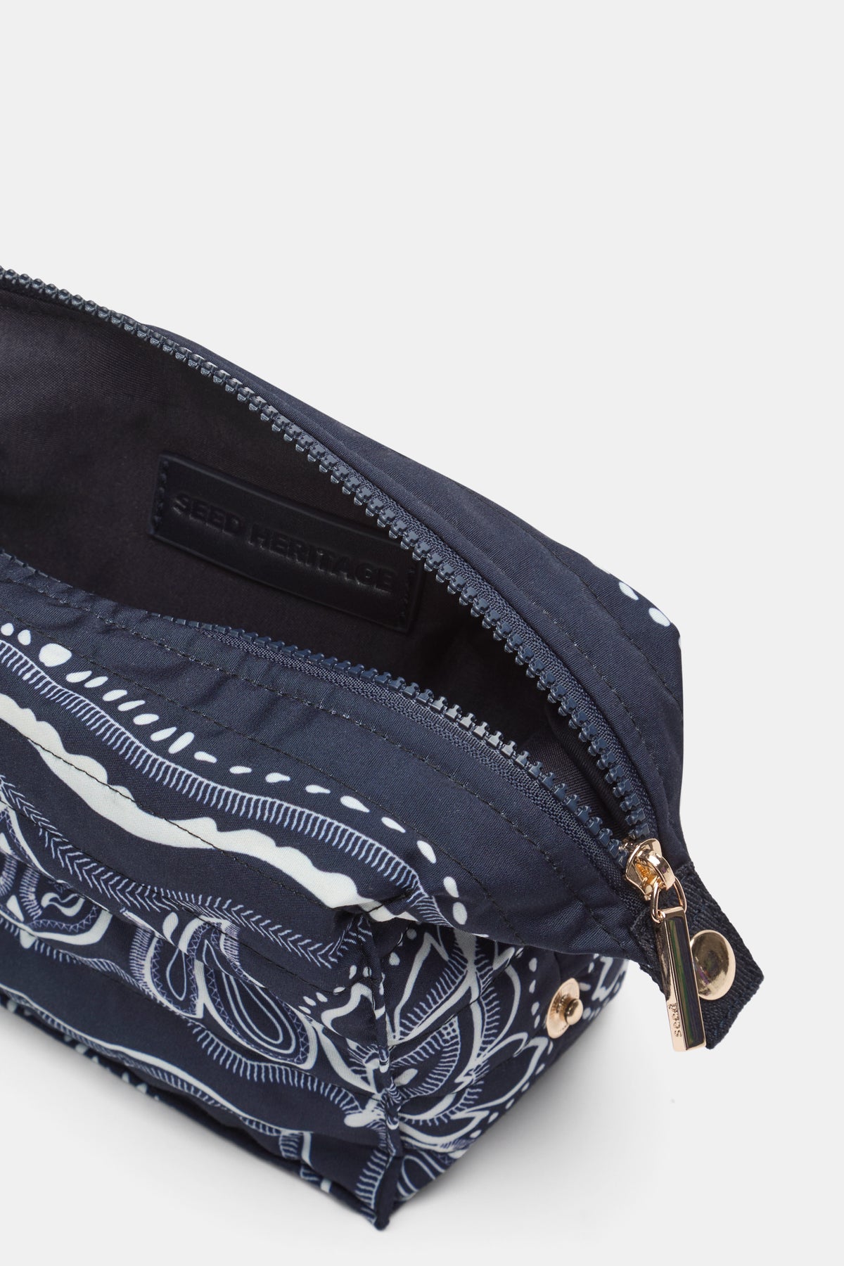 Small Scarf Print Cosmetic Bag