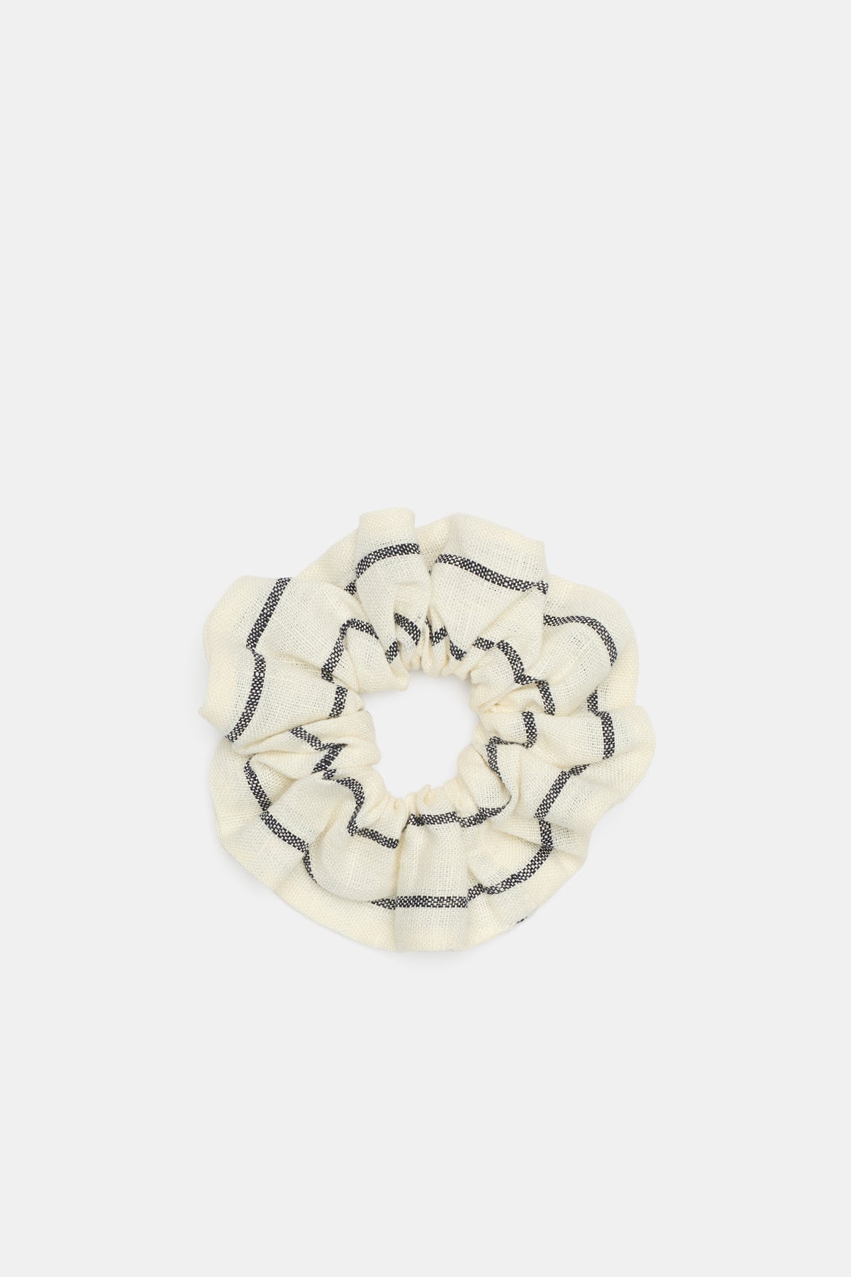 Stripe Linen Scrunchie