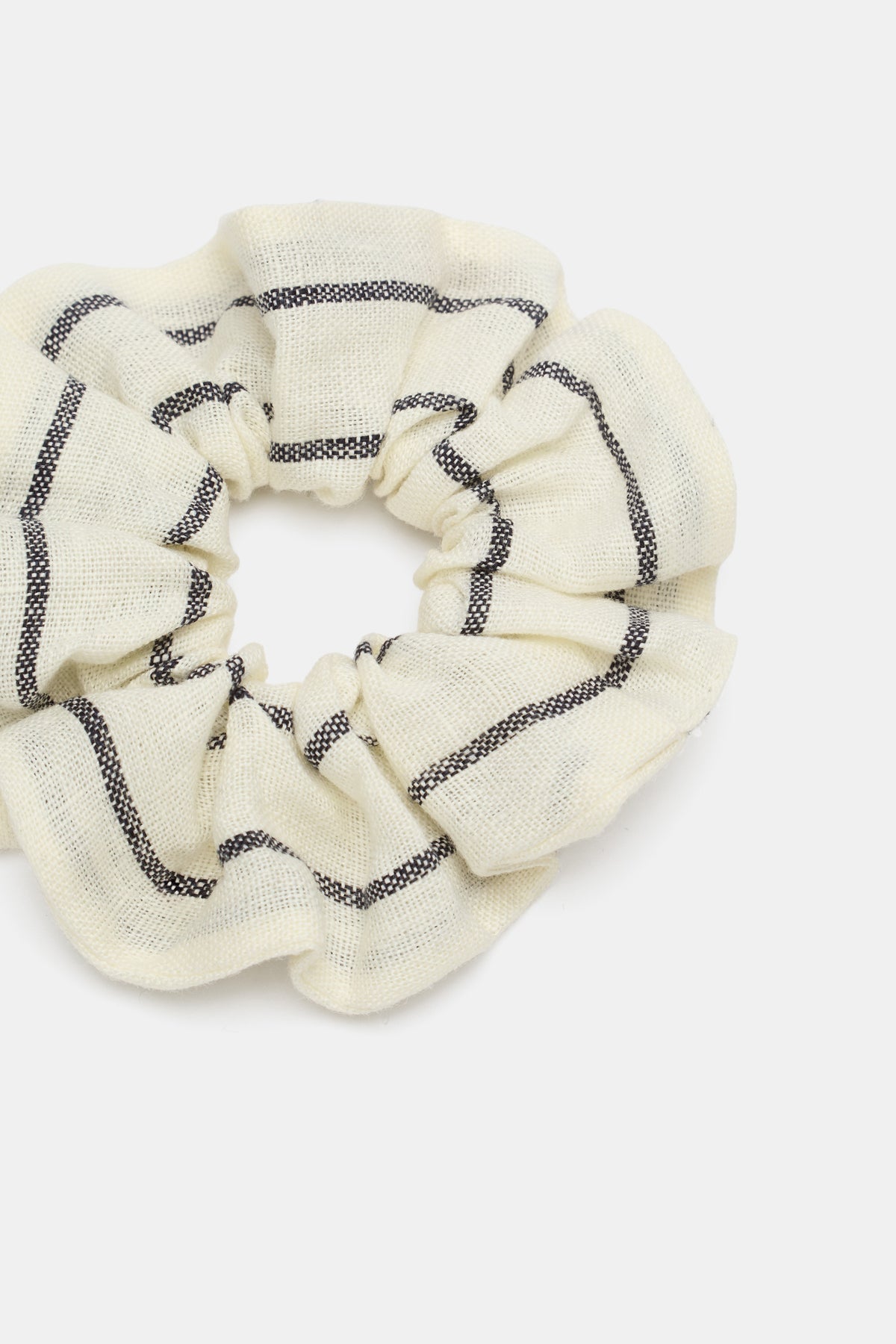 Stripe Linen Scrunchie