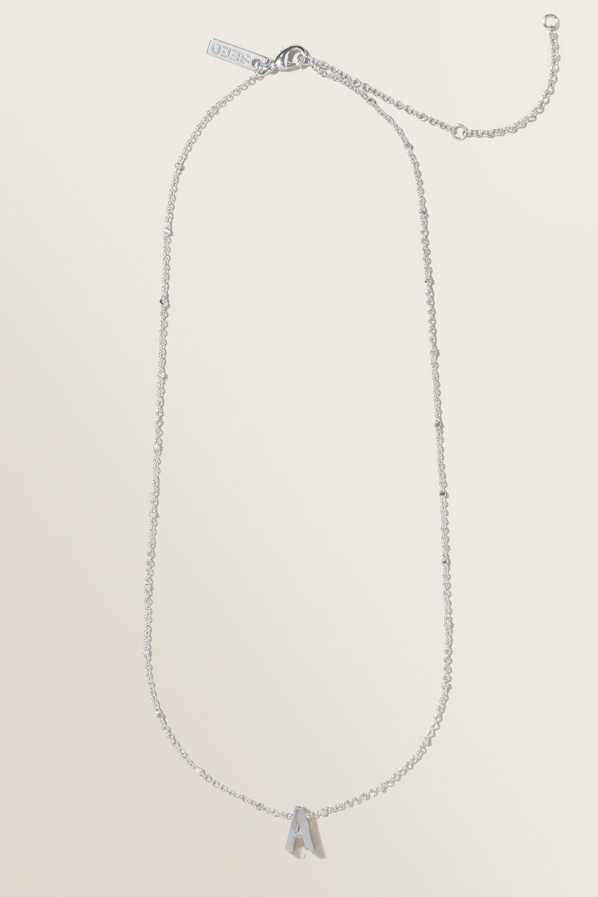 Silver Initial Charm