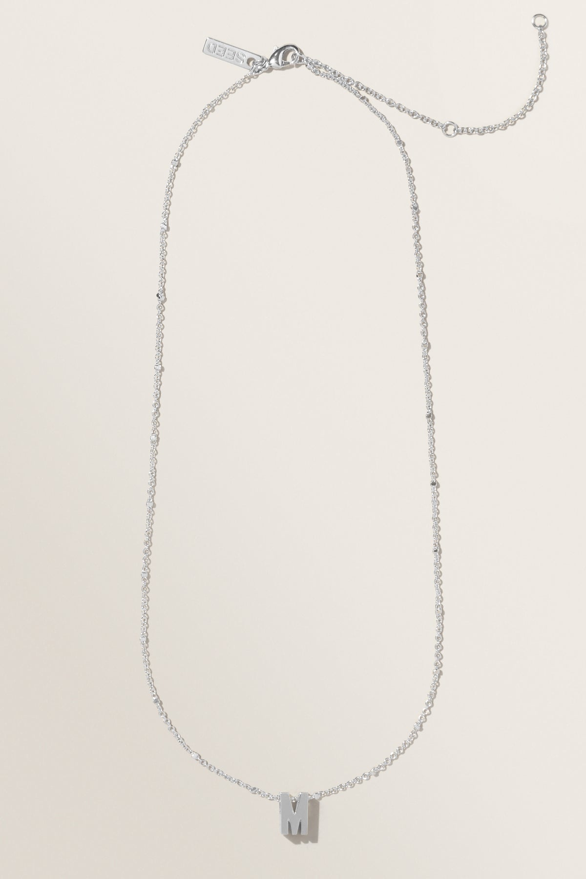 Silver Initial Charm