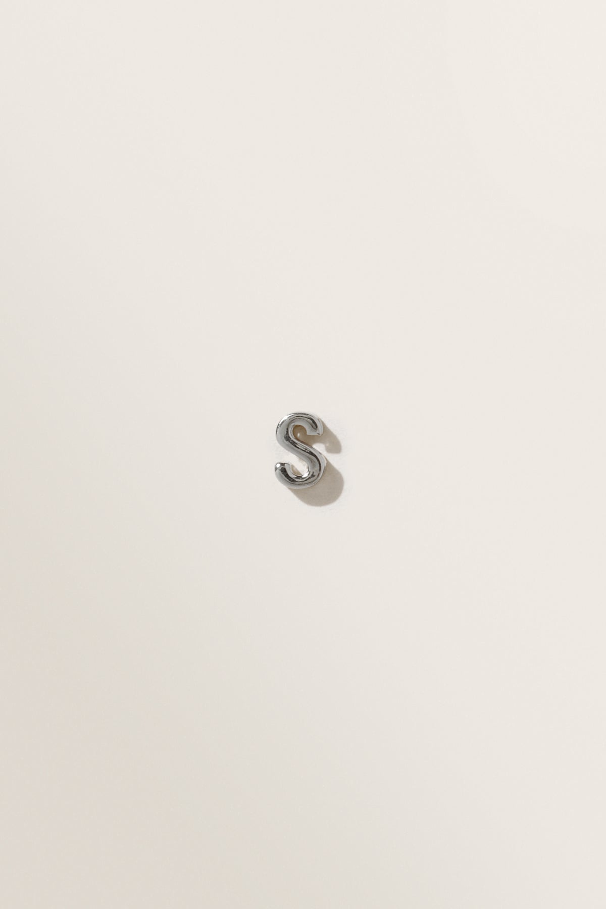 Silver Initial Charm