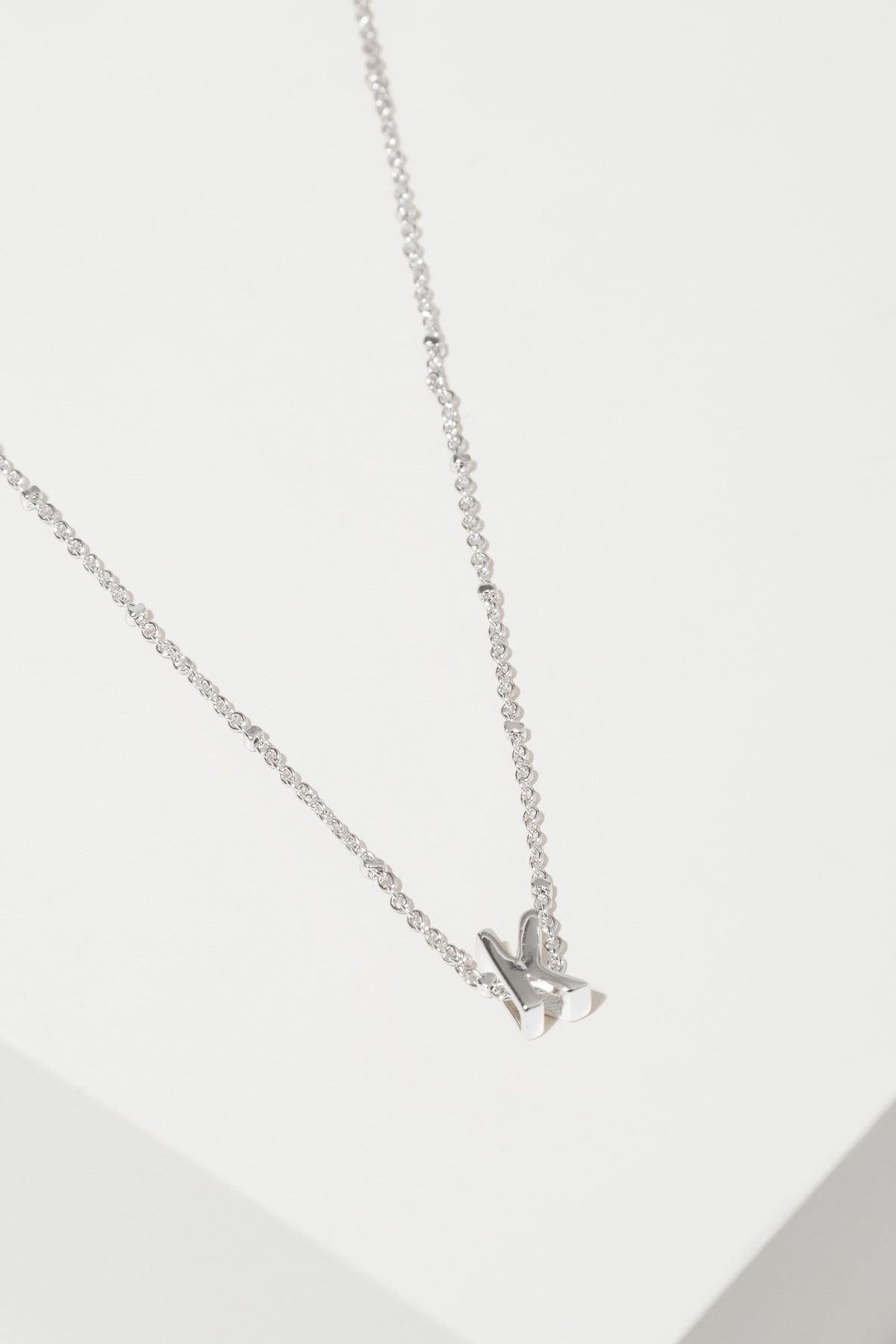 Silver Initial Charm