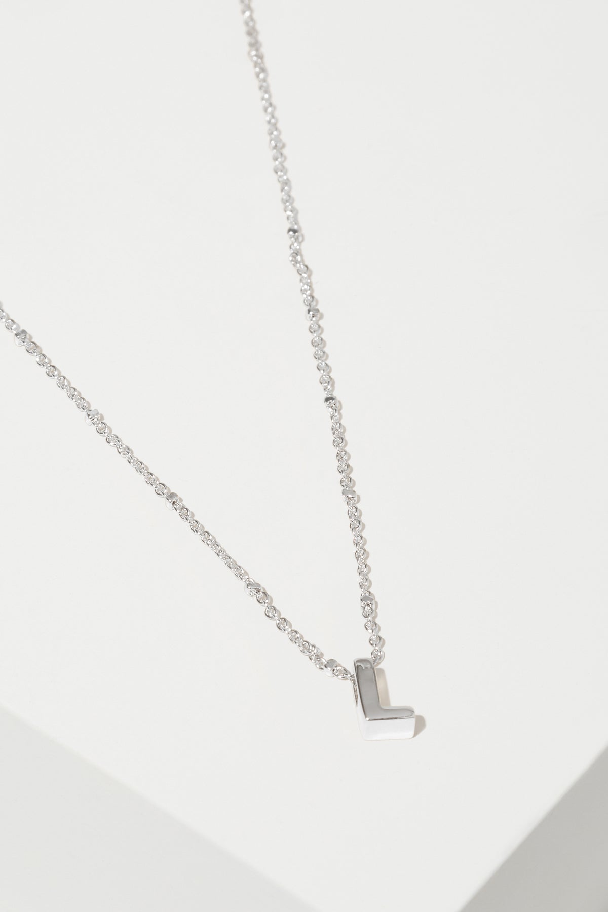 Silver Initial Charm