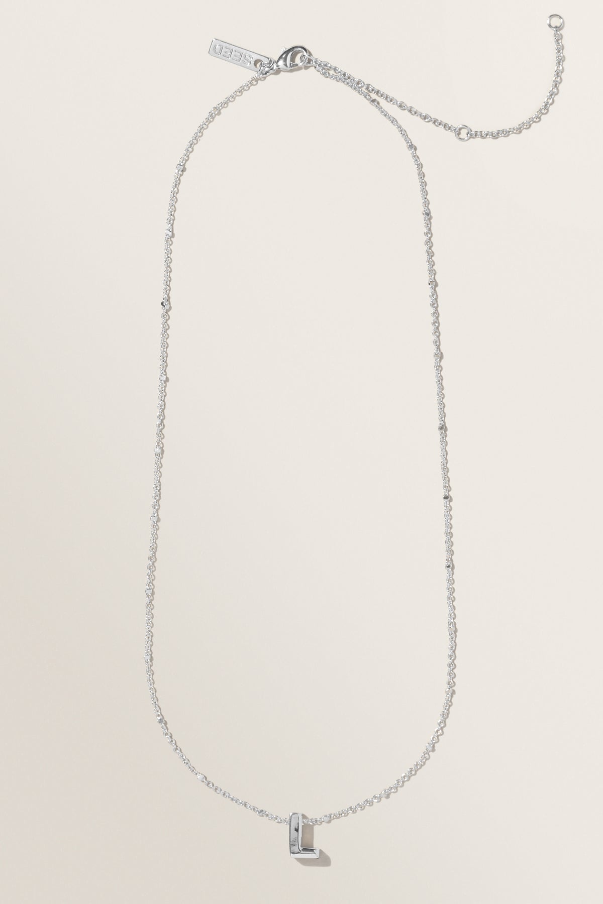 Silver Initial Charm