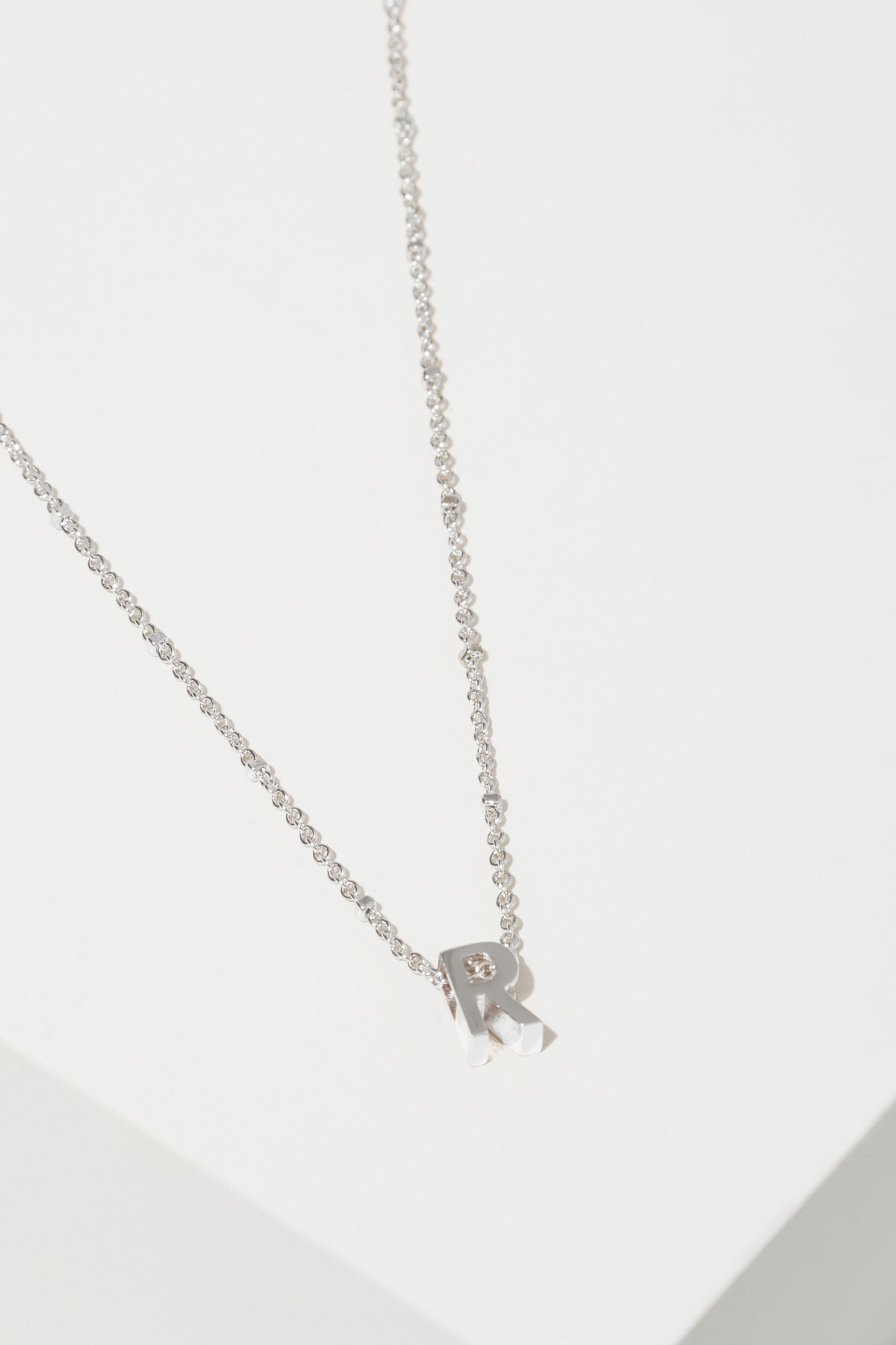 Silver Initial Charm
