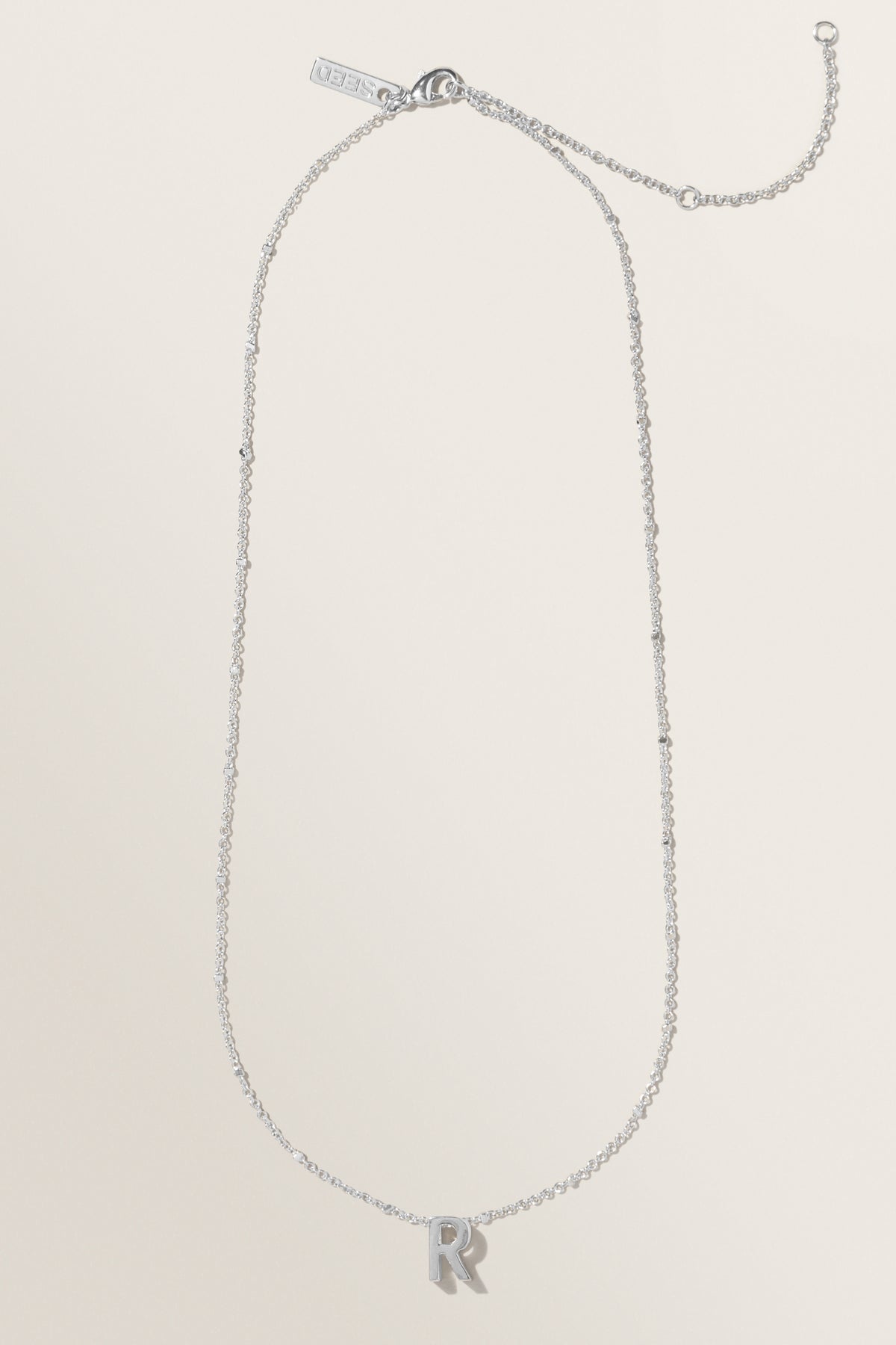 Silver Initial Charm