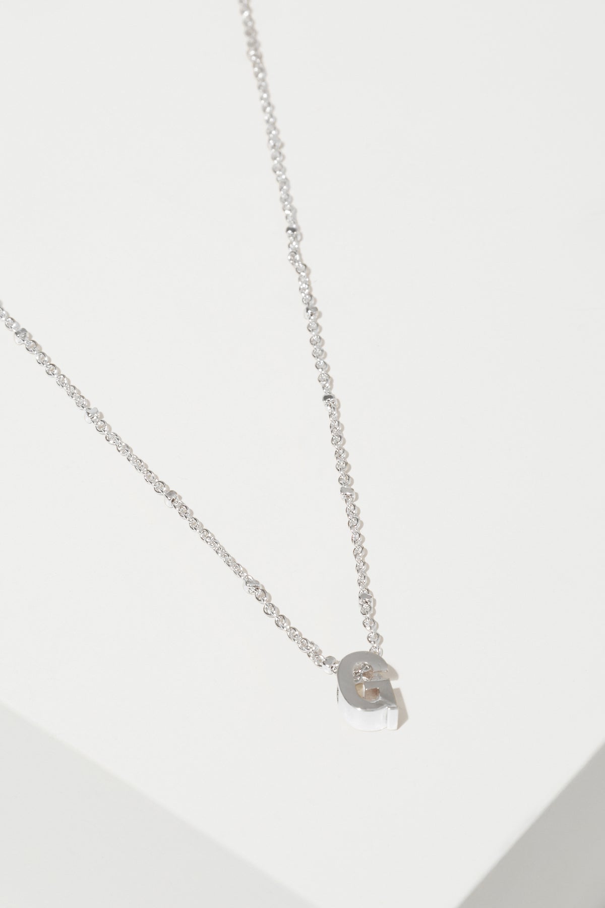 Silver Initial Charm