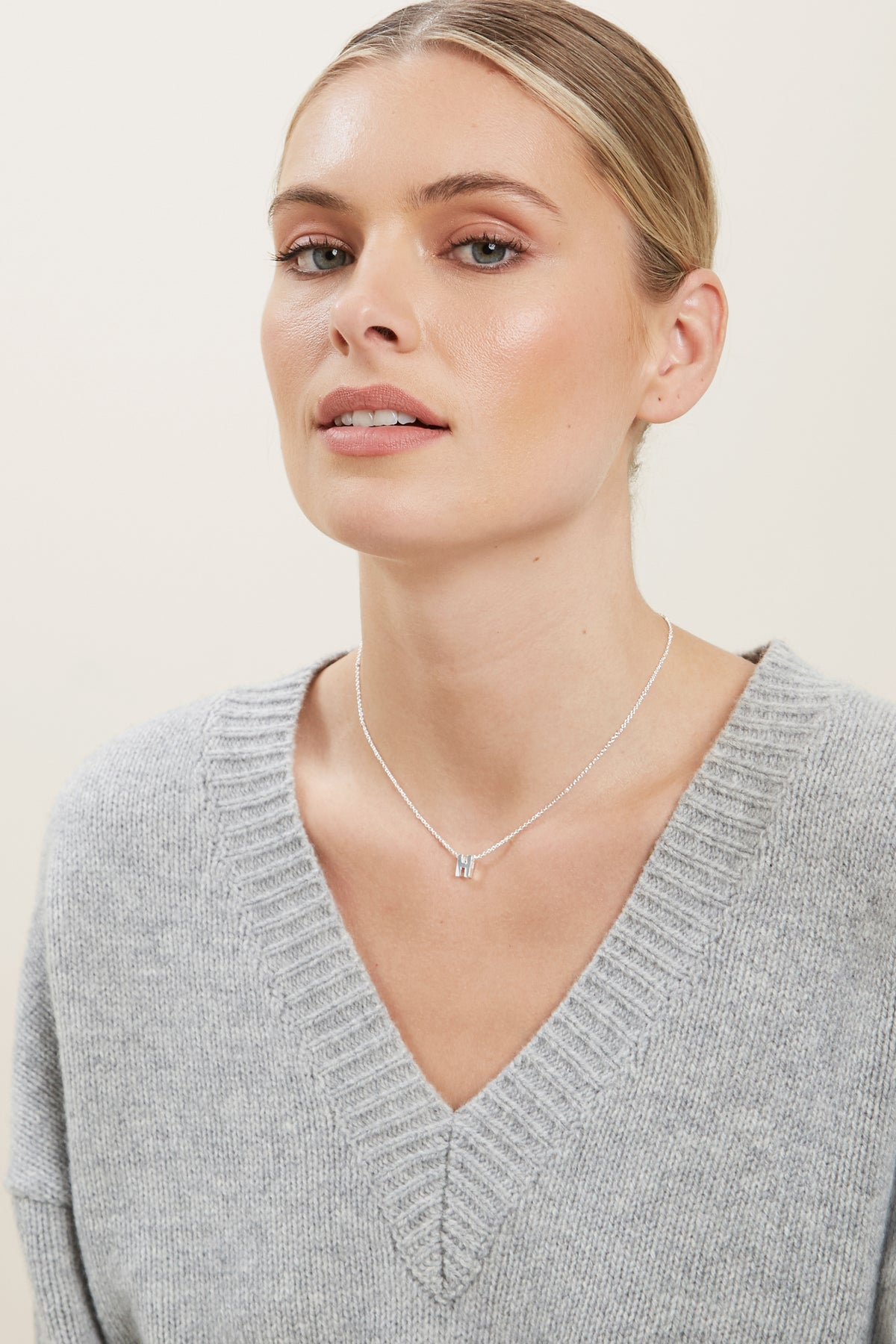 Silver Initial Charm