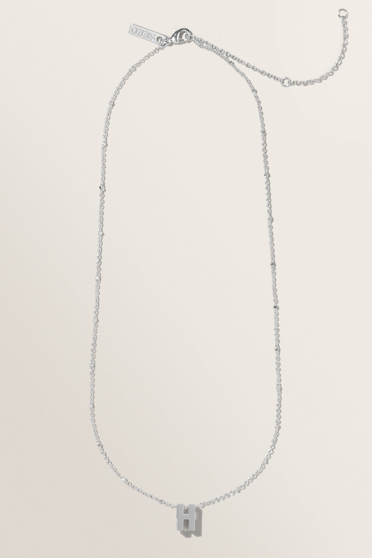 Silver Initial Charm