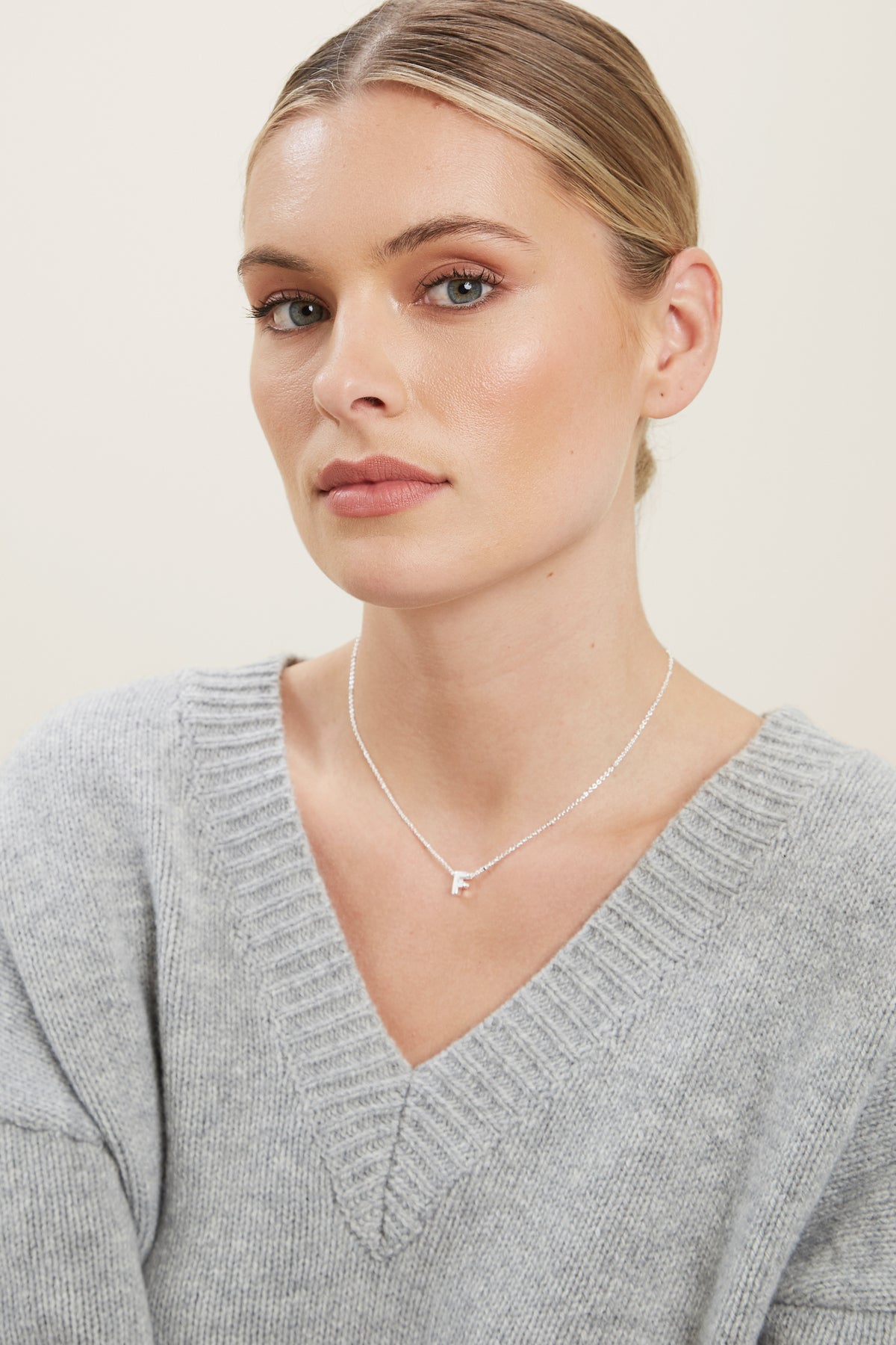 Silver Initial Charm