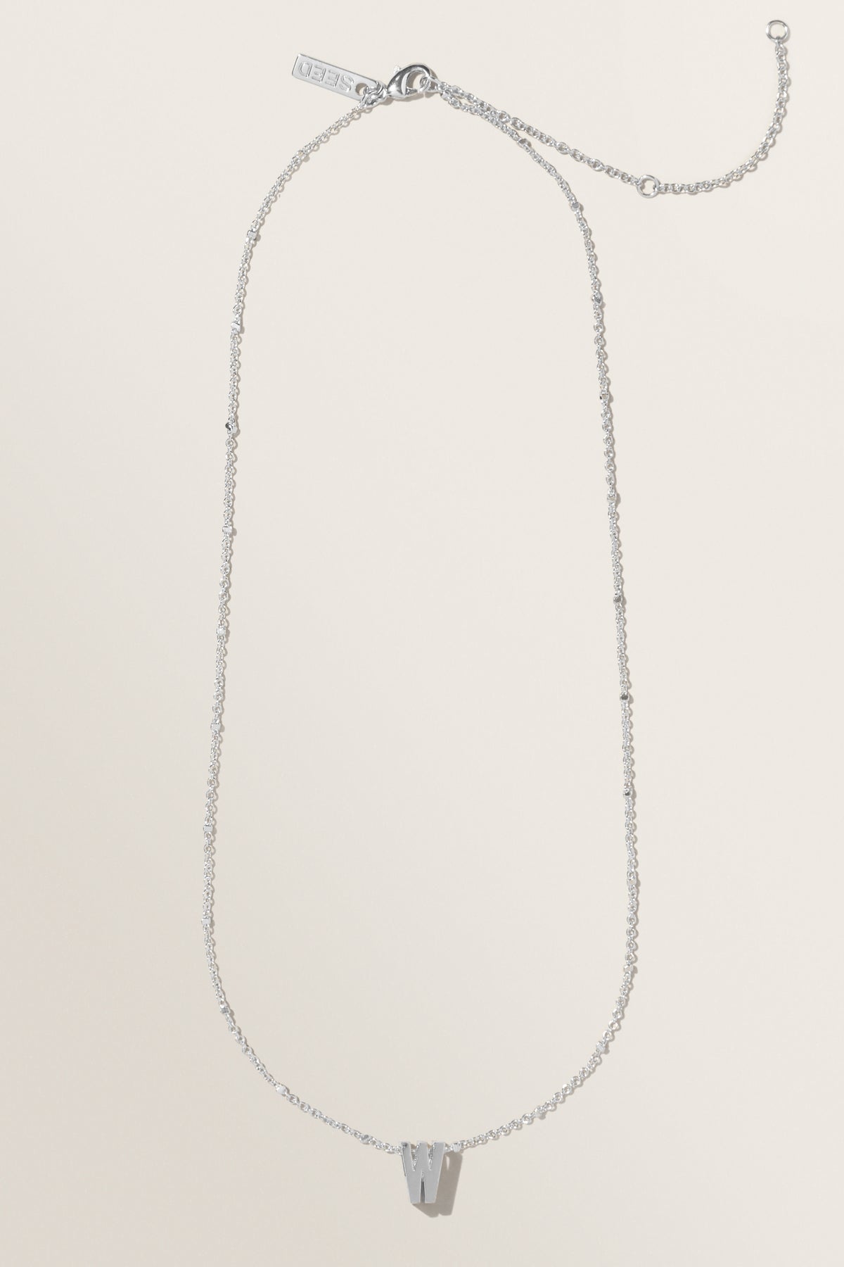 Silver Initial Charm