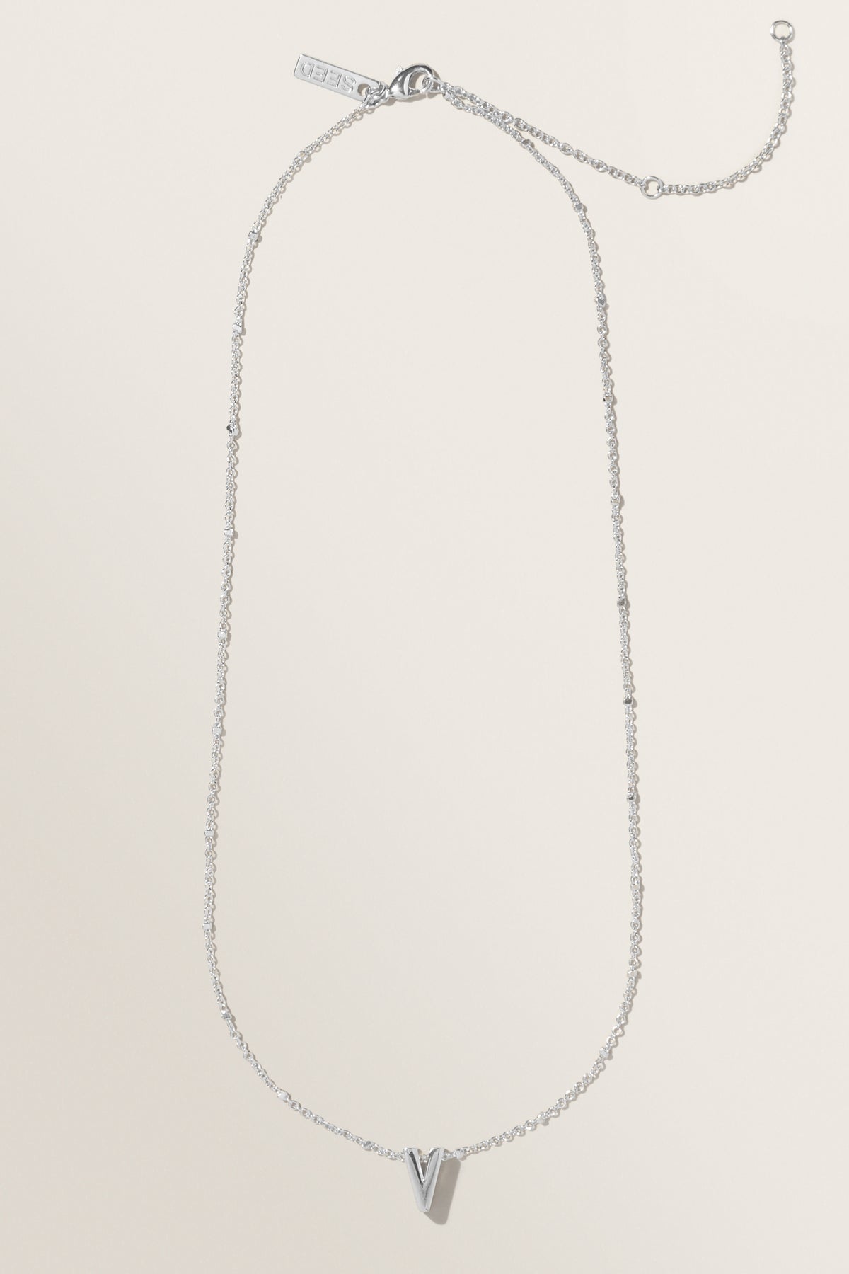 Silver Initial Charm
