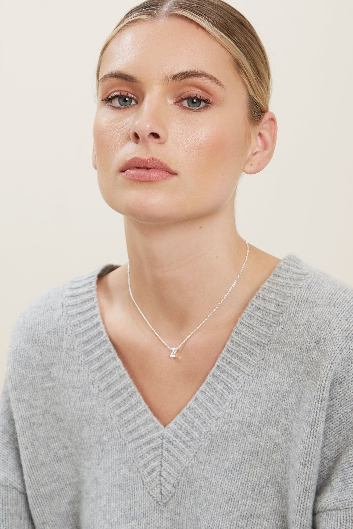 Silver Initial Charm