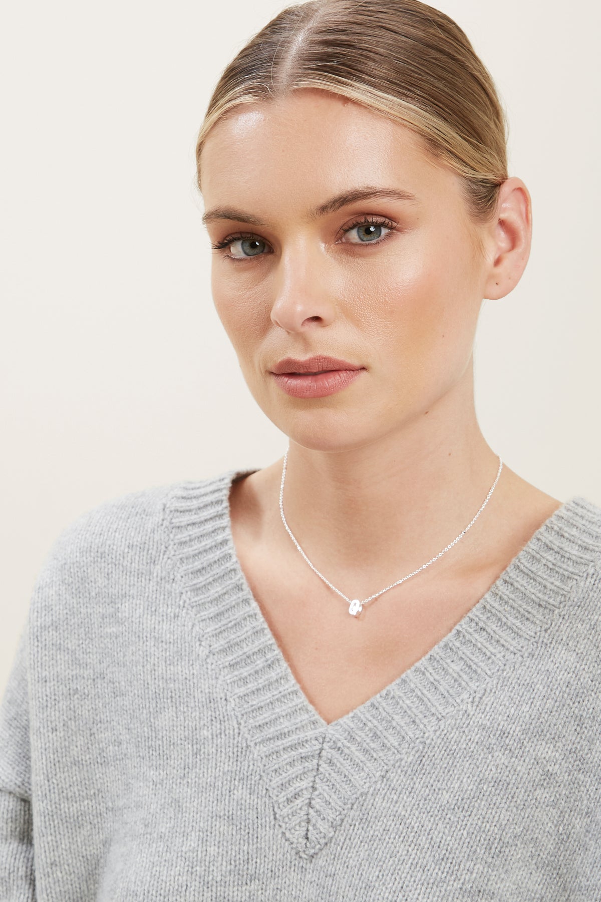 Silver Initial Charm