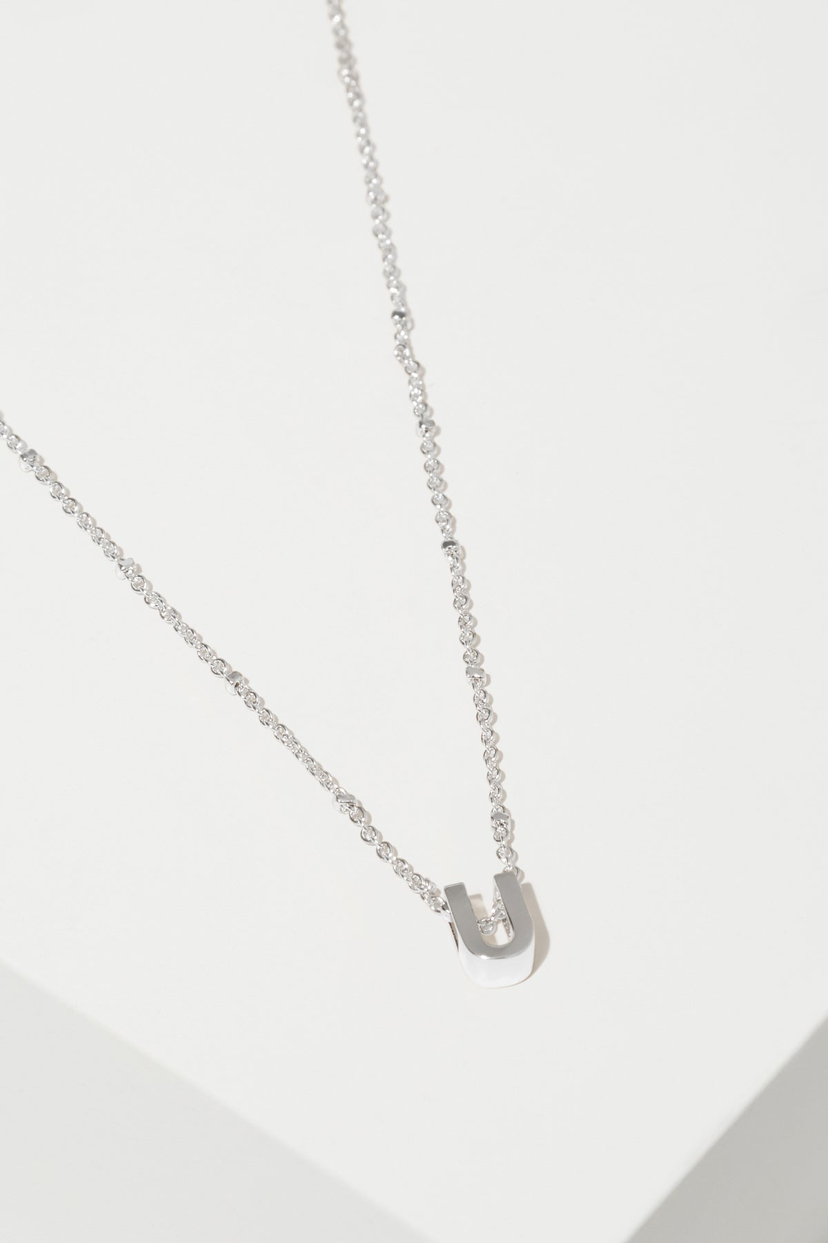 Silver Initial Charm