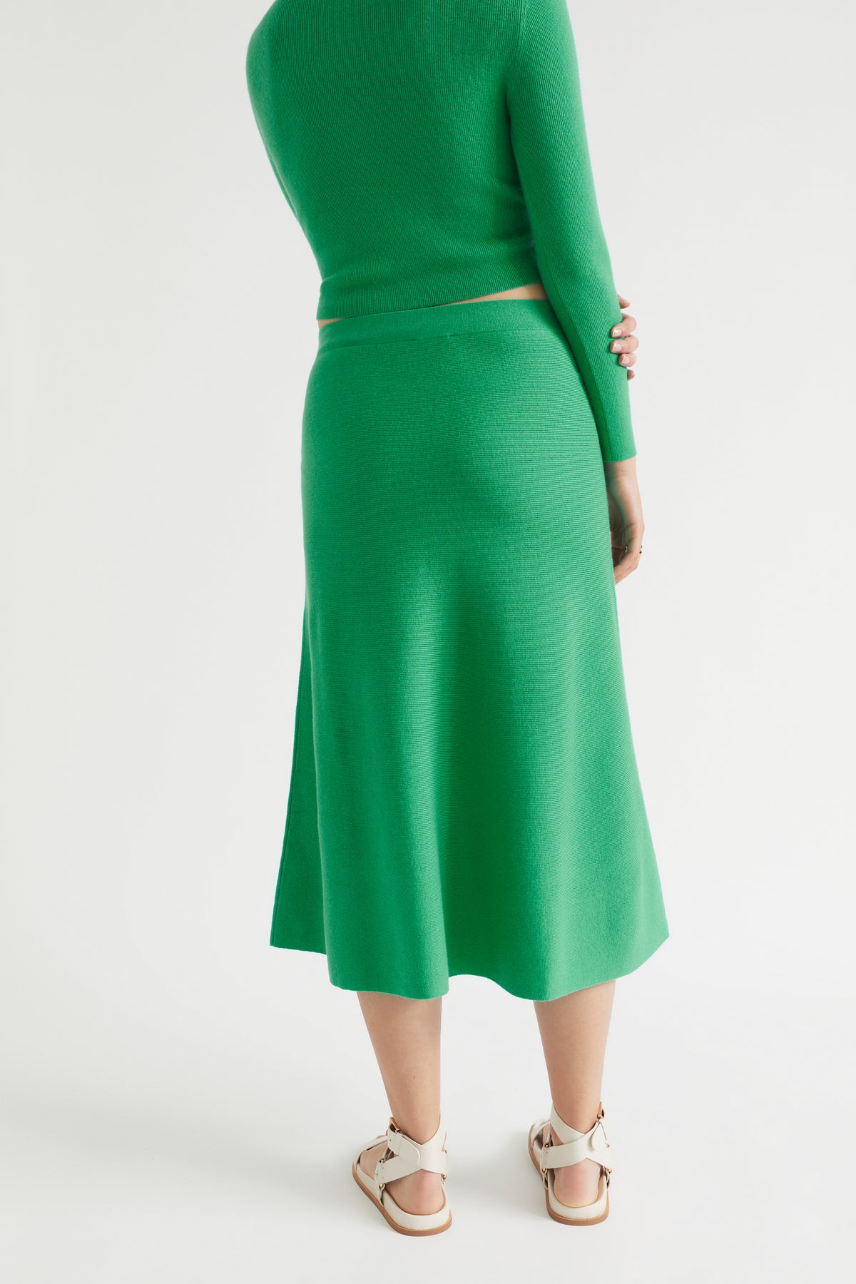 Knit Flared Skirt